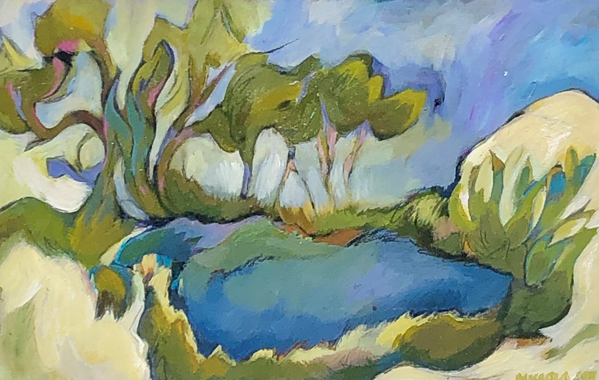Horn Island Lagoon, 1994, 19" x 12" - $300 - SOLD
