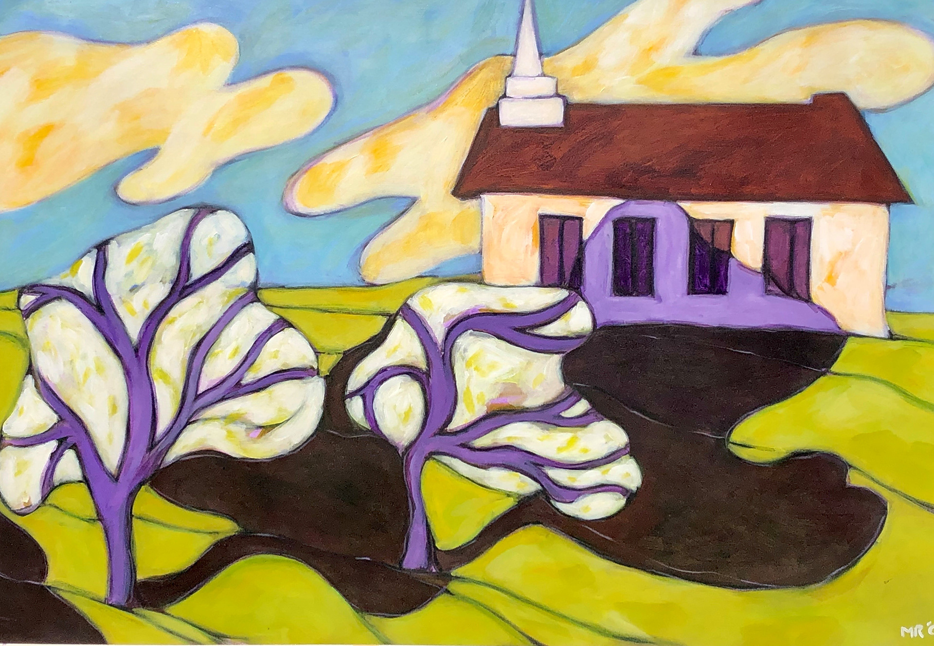 Dancing Trees, 2001, 39" x 27" - $600