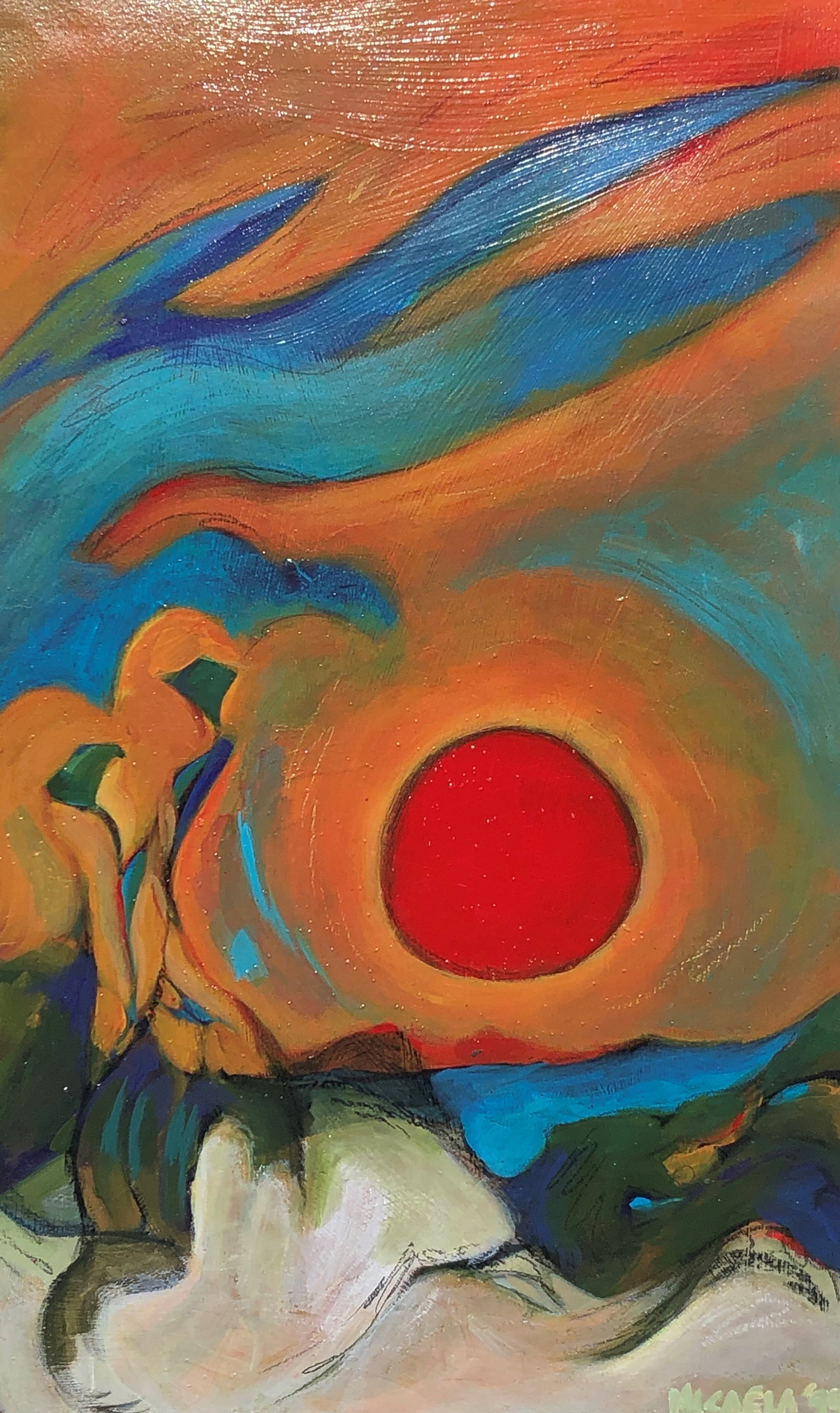 Horn Island Sunset, 1994, 12" x 19.5" - $300