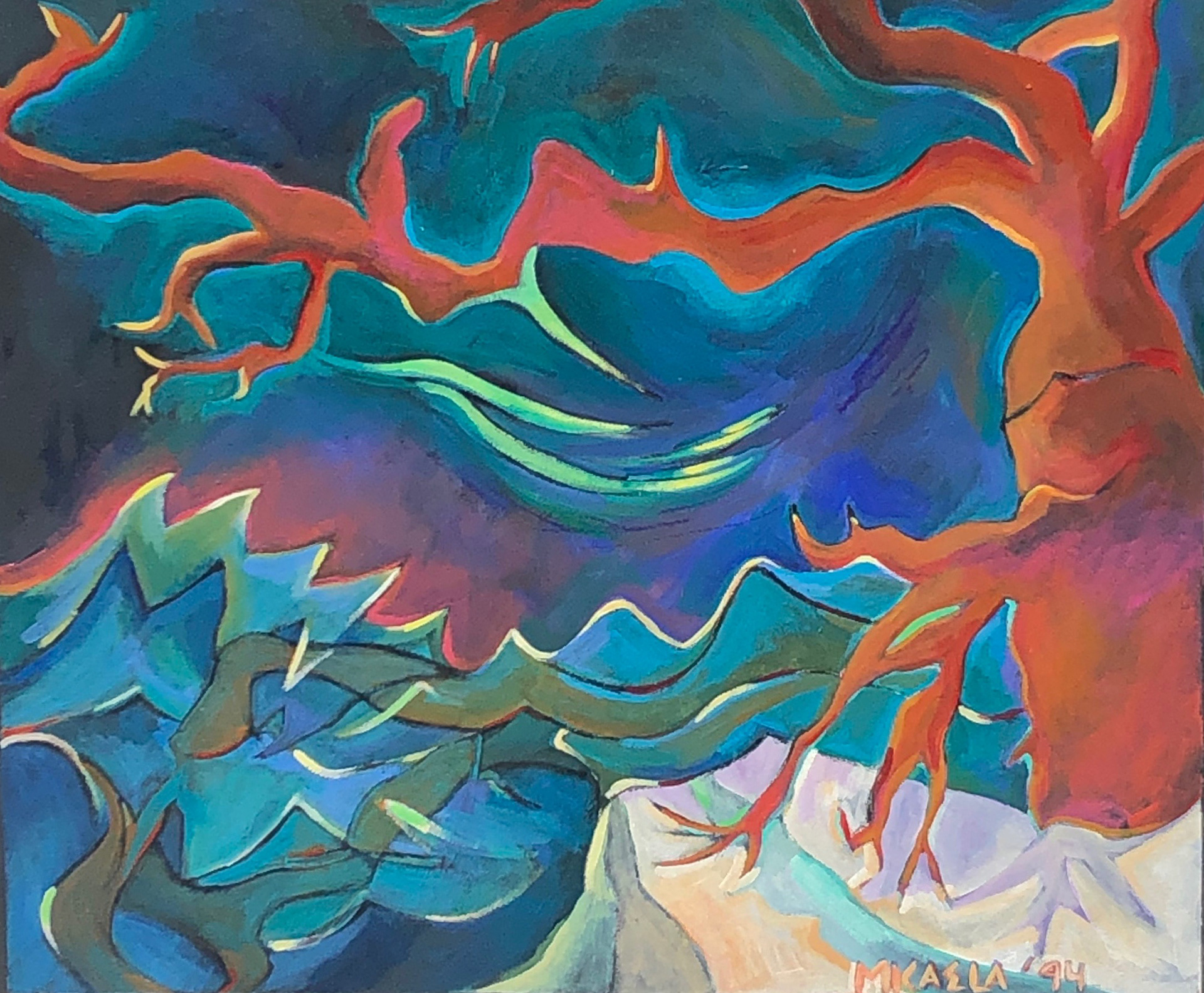 Darkness on Horn Island, 1994, 19" x 16" - $300