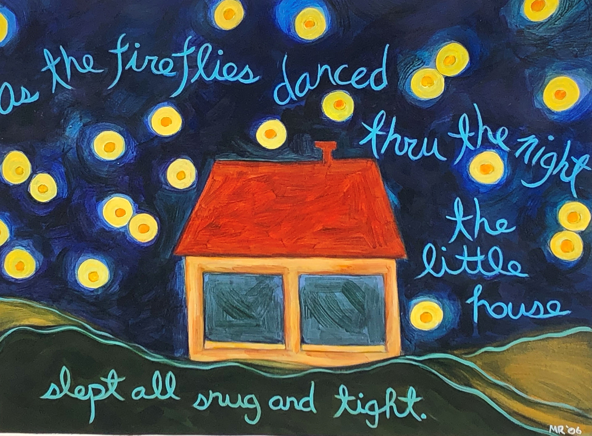 Dancing Fireflies, 2006, 27" x 20" - $300 - SOLD