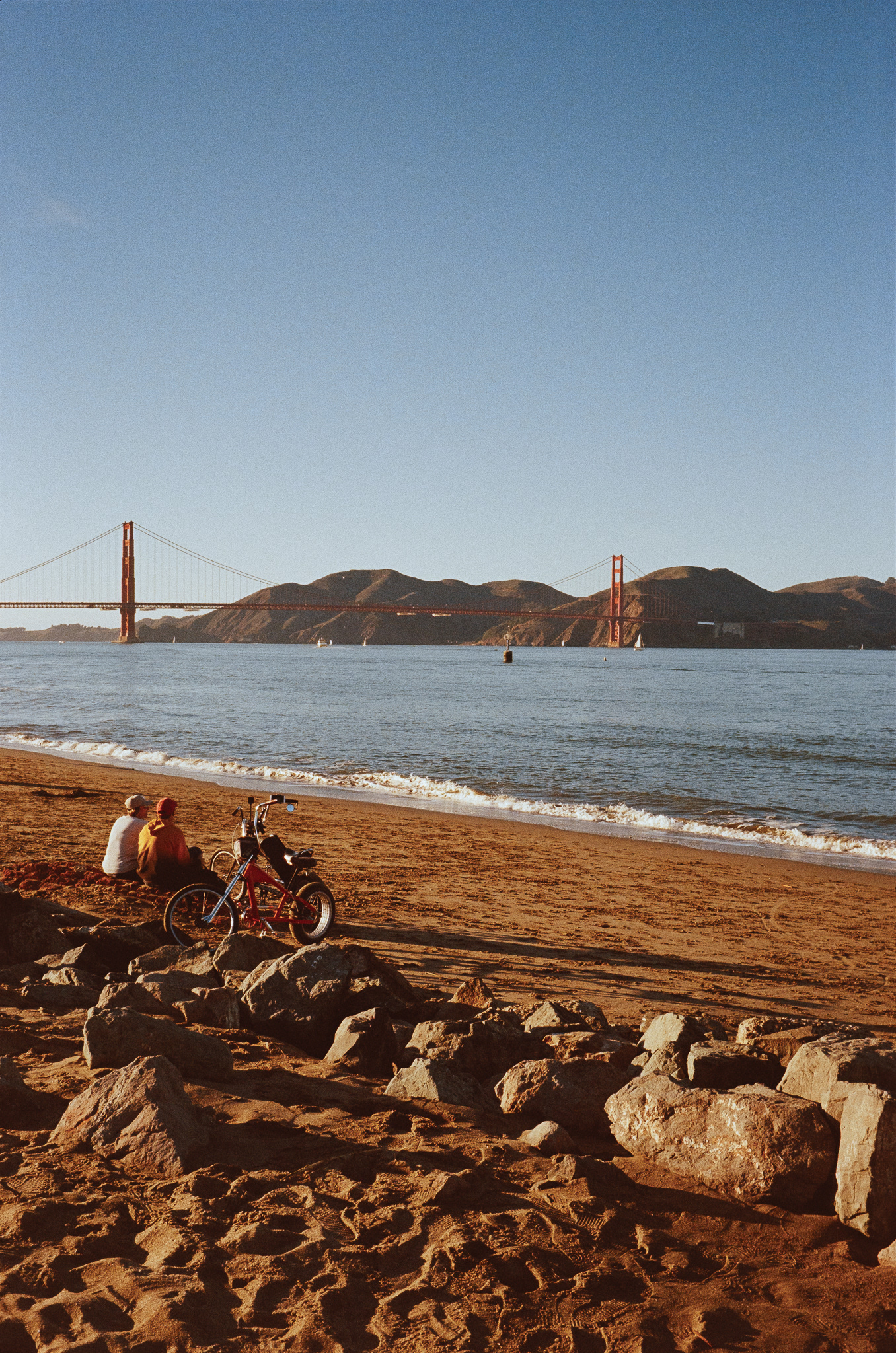 Stopping at the beach to take in the view