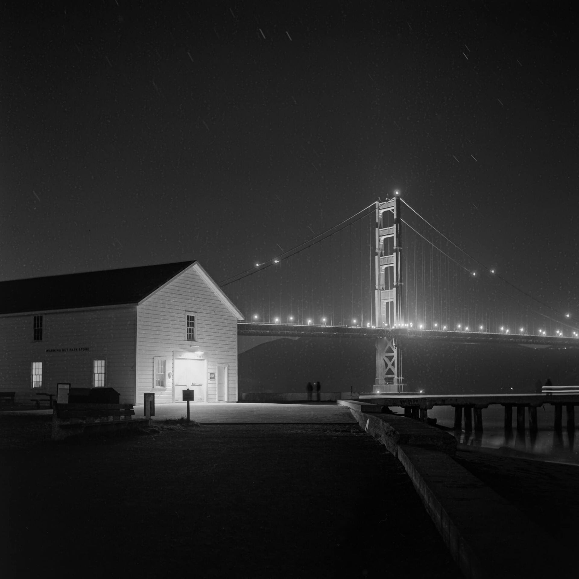 Late night at the Warming Hut || Fuji Neopan Acros II