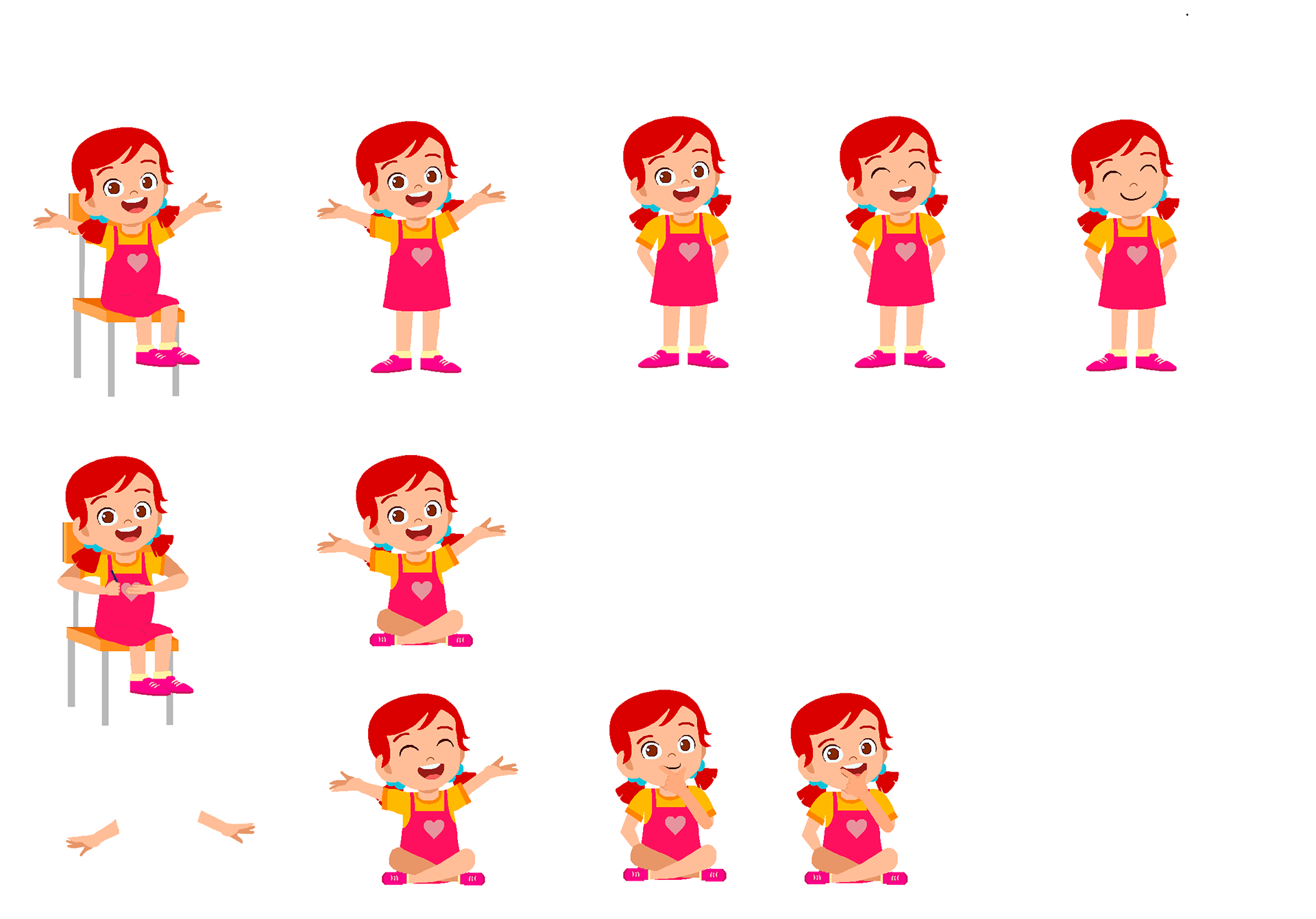 Character design: Illustrated Vectors