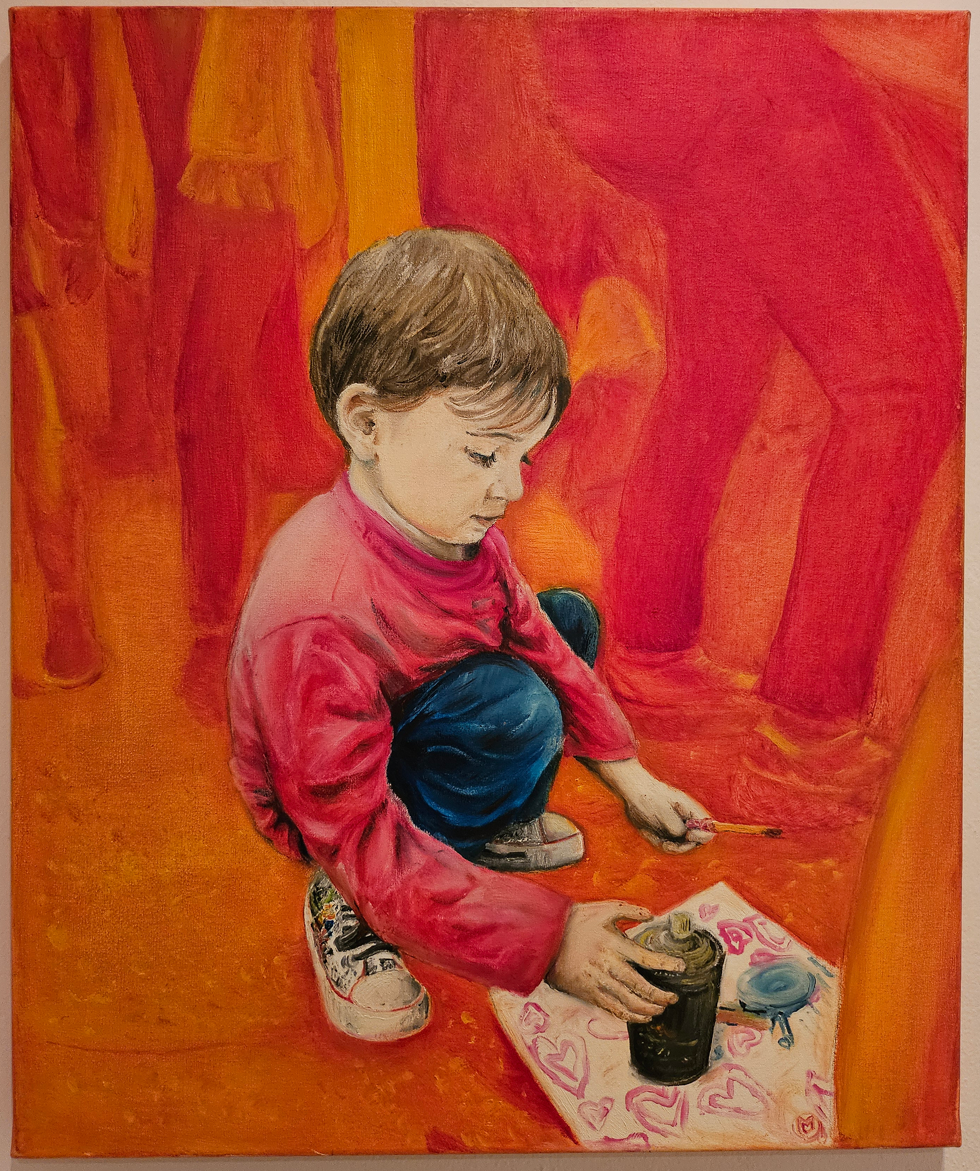Pintura al óleo sobre lienzo