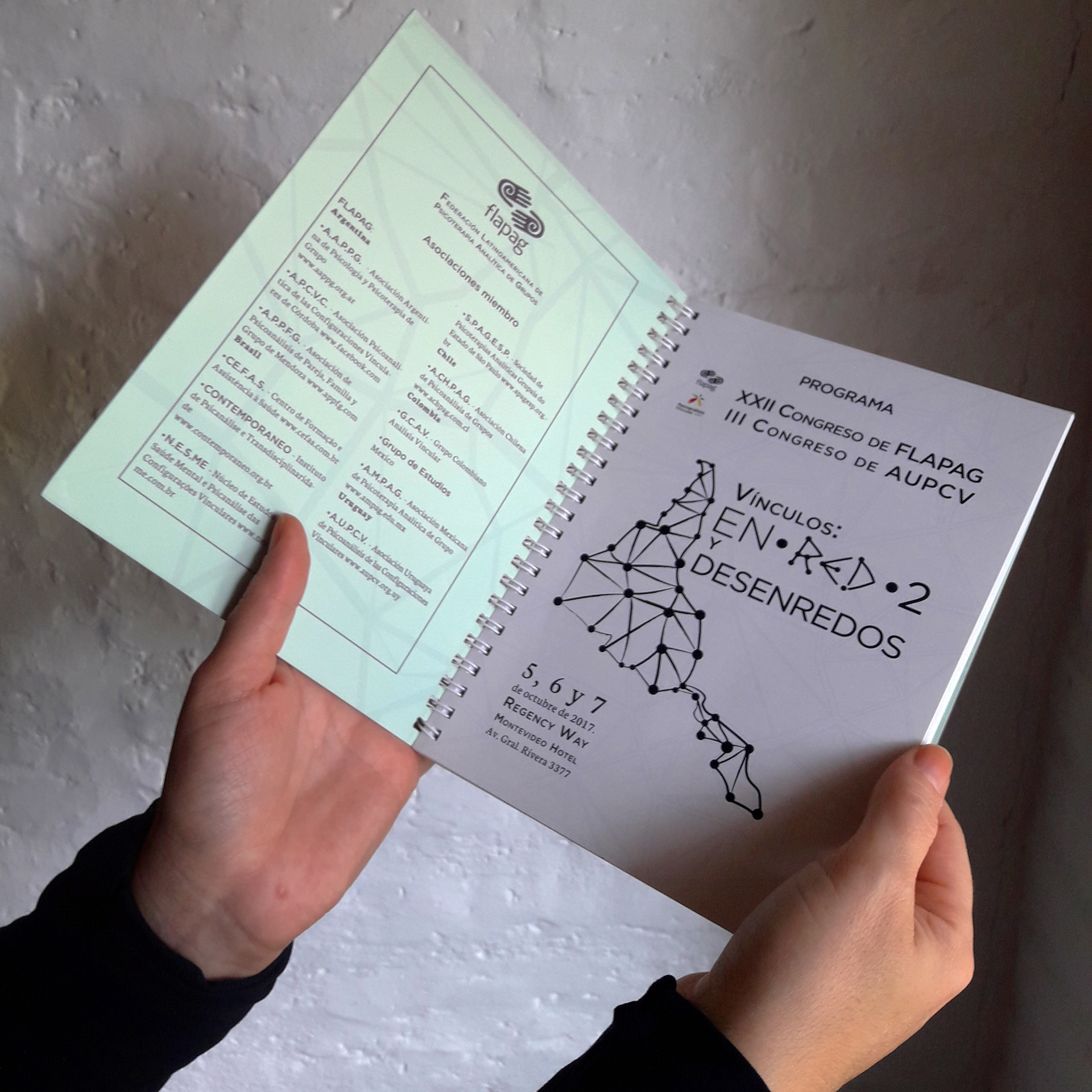 Cuaderno para anotaciones con el programa