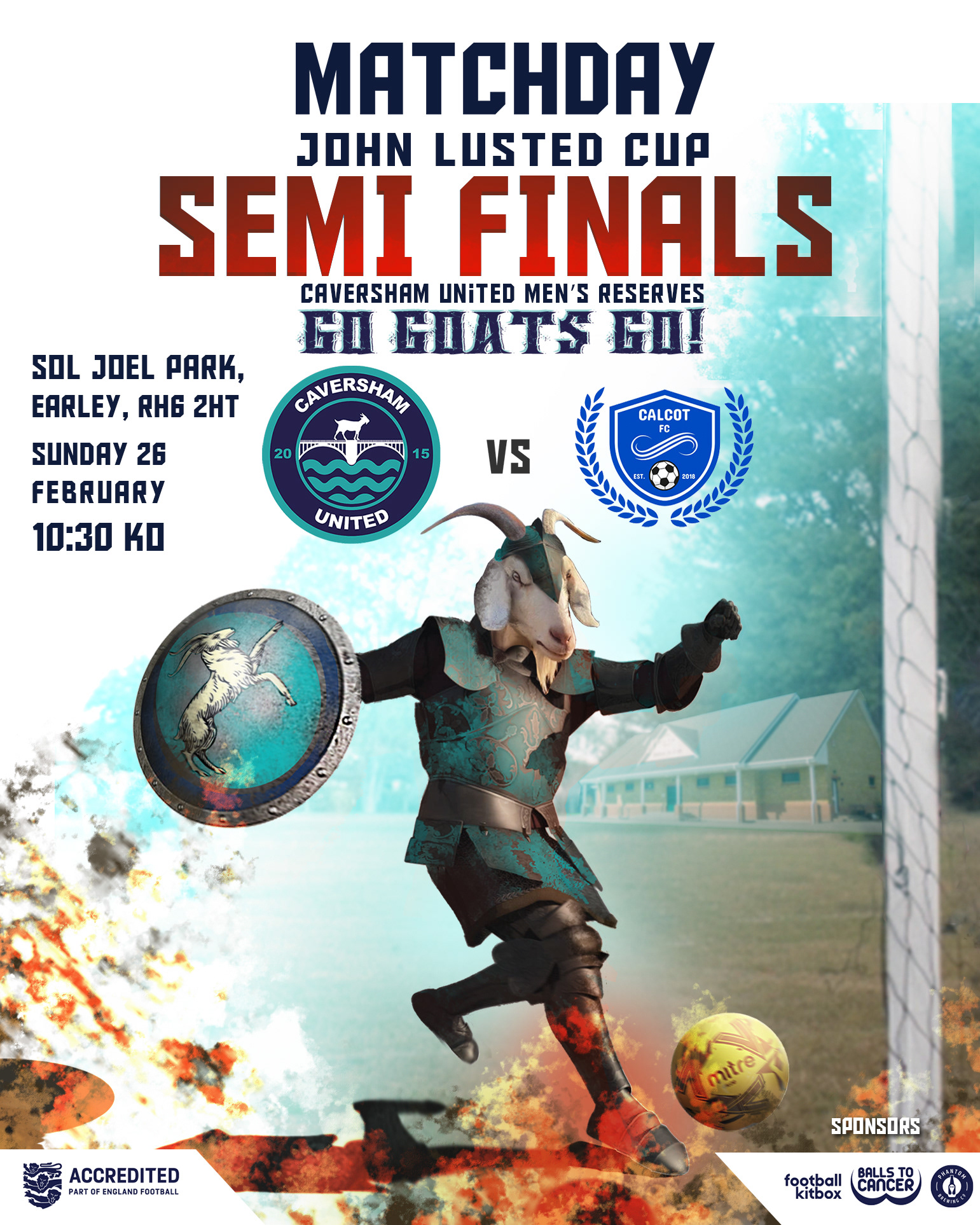 Día de partido: John Lusted Cup Semifinal