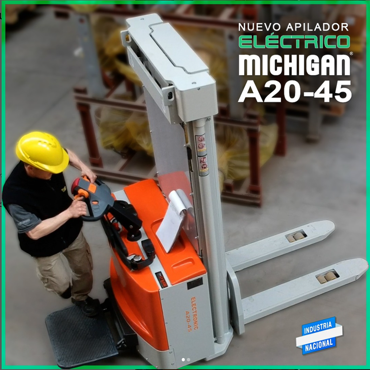 Apliador électrico trabajando