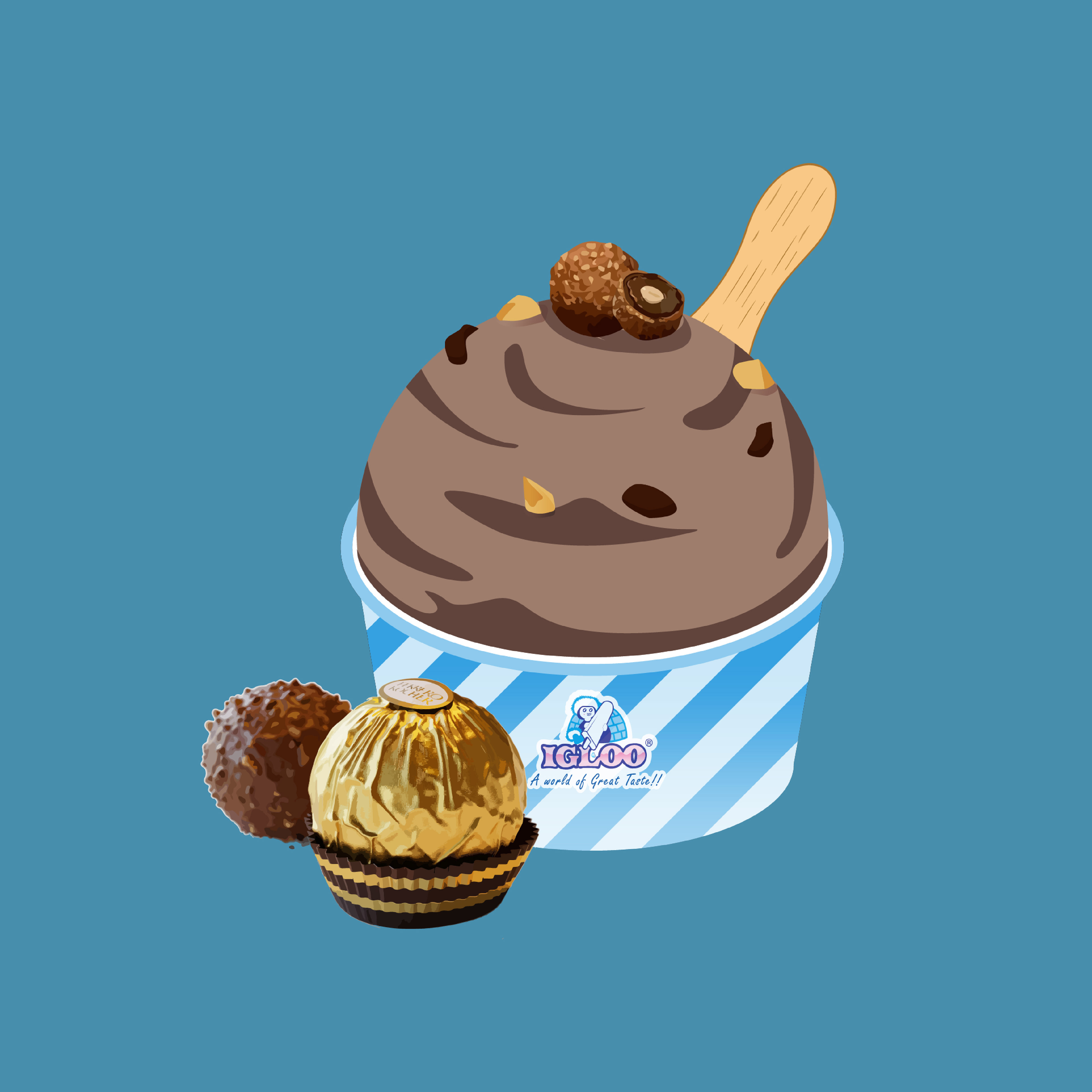 Deconstructed Ferrero Rocher