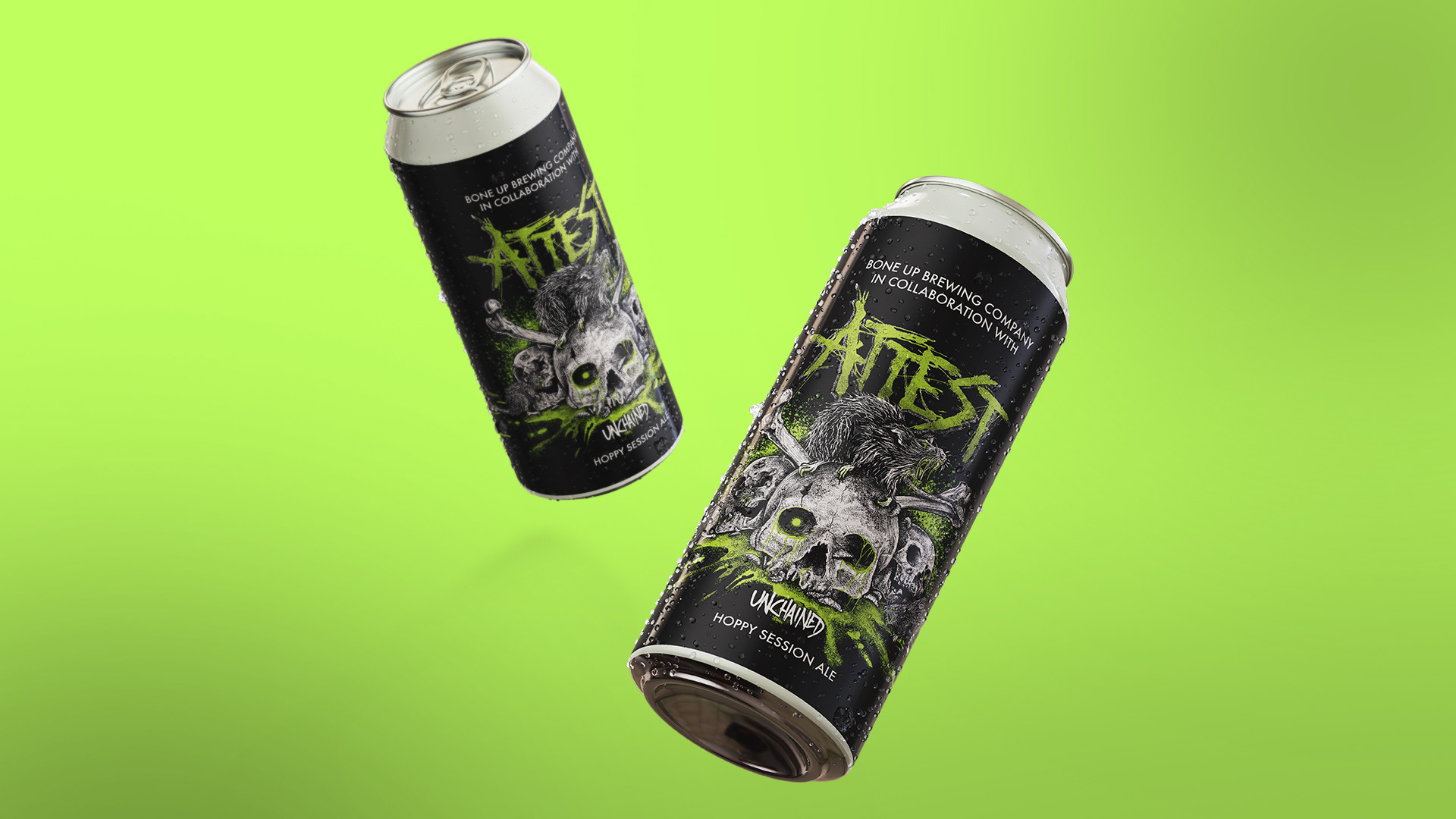 Attest x Bone Up Brewing Beer Label