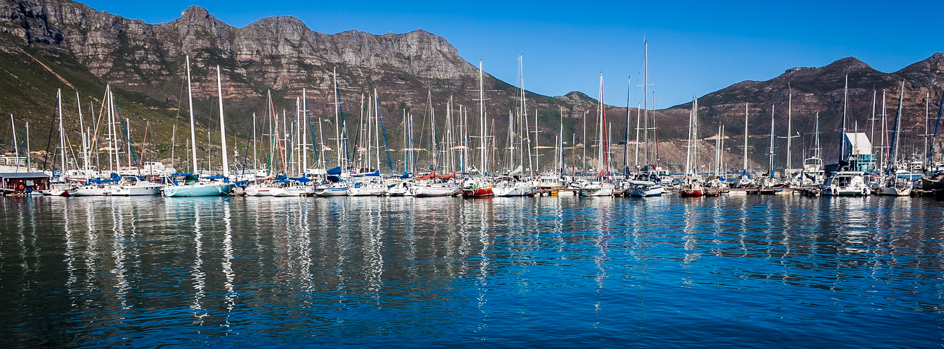 Beautiful Hout Bay Harbour and famous Snoekies Fisheries, Cape Town, South Africa