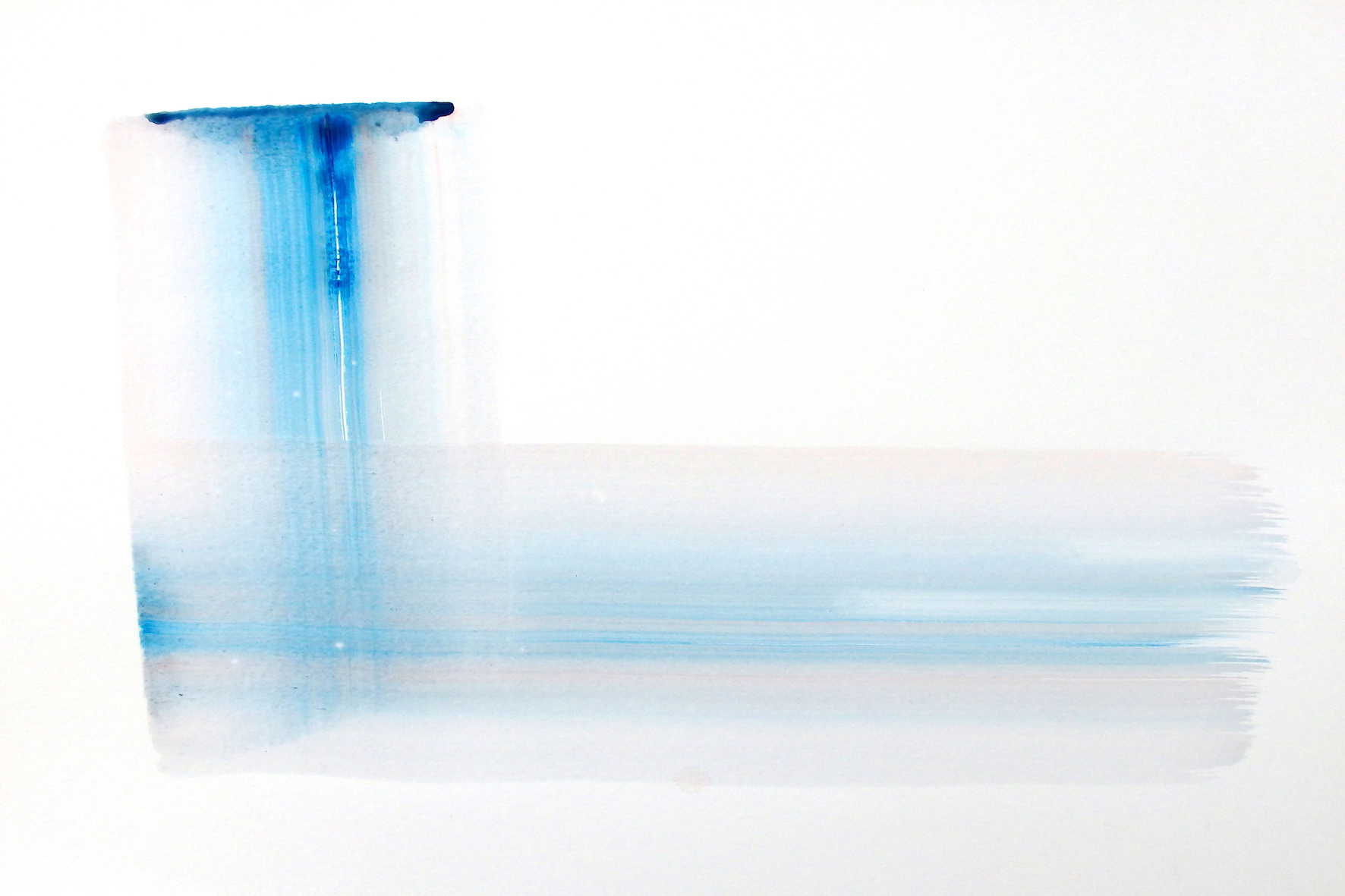 百億の流星　Billion meteor shower / Acrylic on Paper  50cm×65cm 2017 Oct