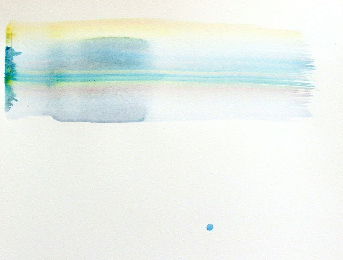 Meteor /流星 Acrylic on Paper  50cm×65cm 2017 Oct