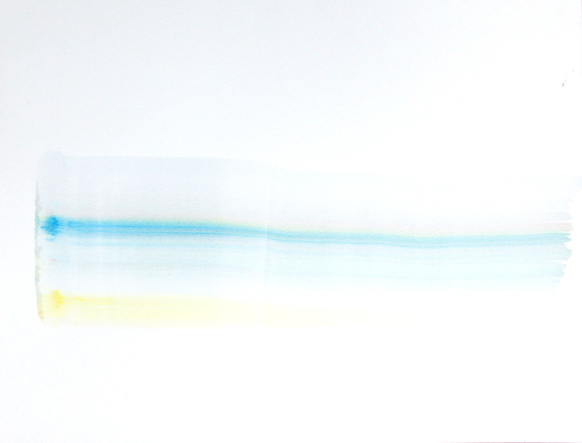 Meteor /流星 Acrylic on Paper  50cm×65cm 2017 Oct