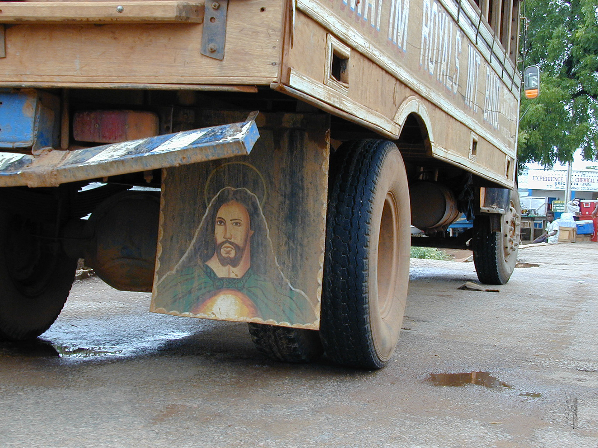 Jesus mudflaps, Bolgatanga, Ghana