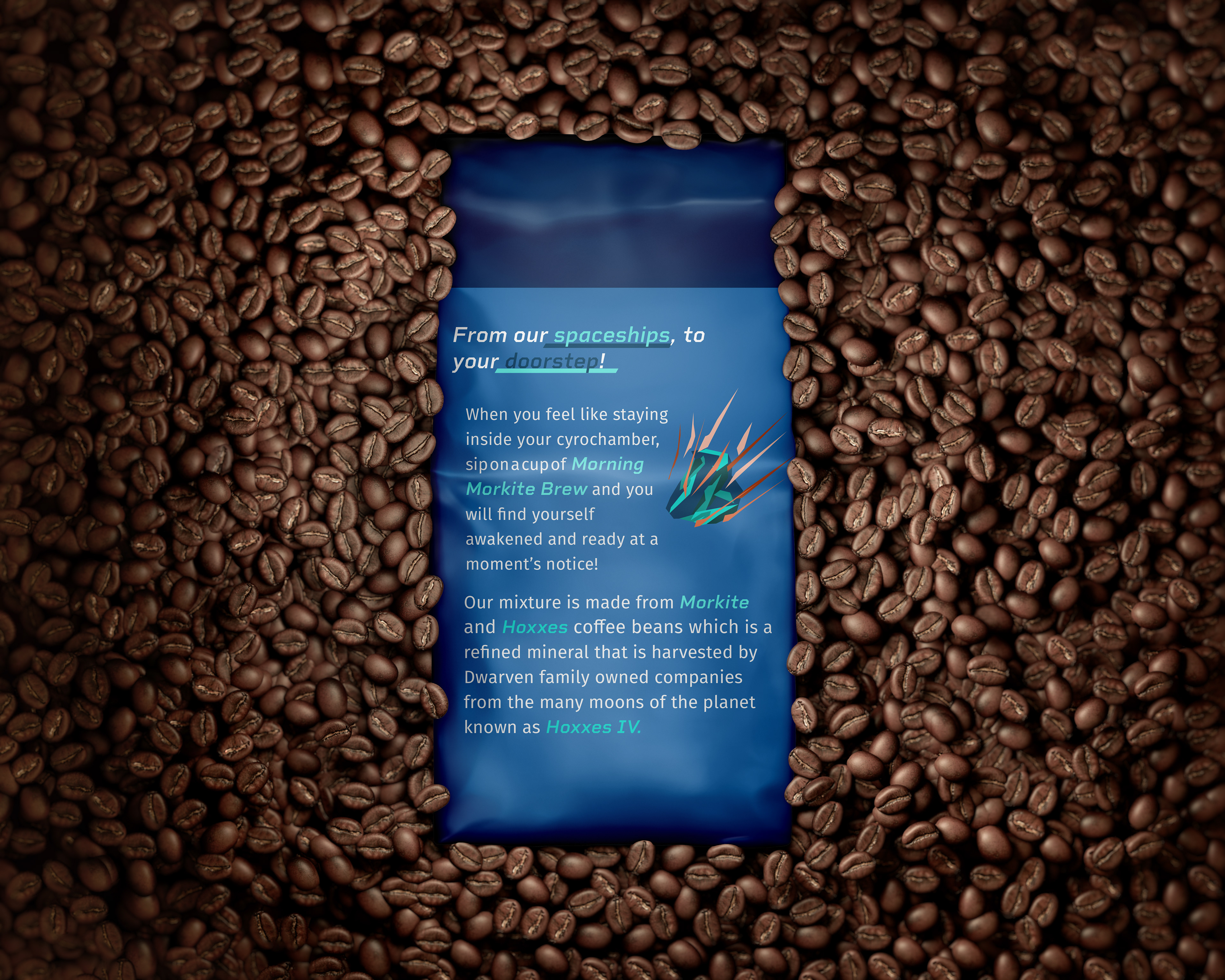 Coffee Bean Bag - Back
