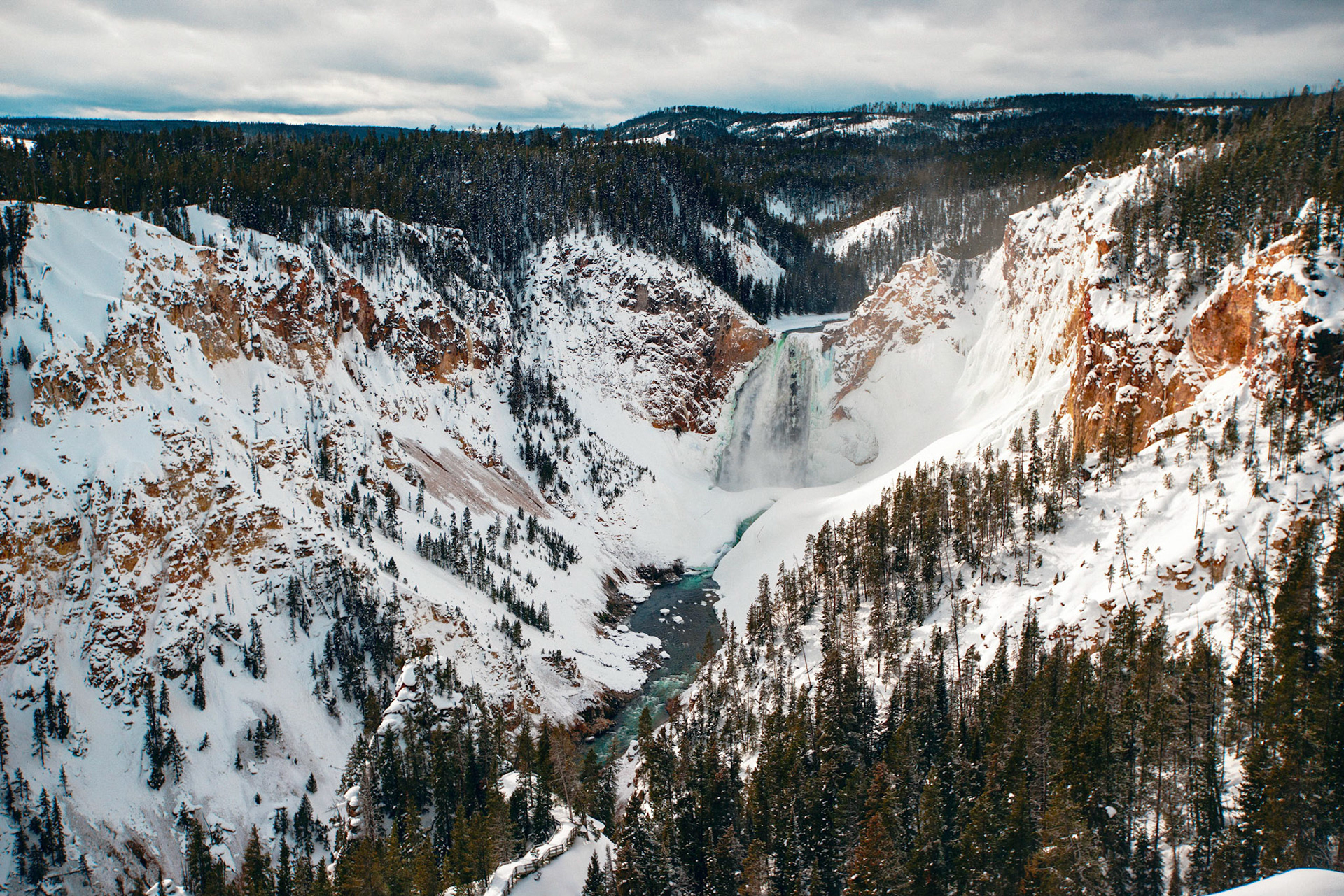 "Grand Canyon Of Yellowstone" - 2/1/18 - Yellowstone National Park, WY