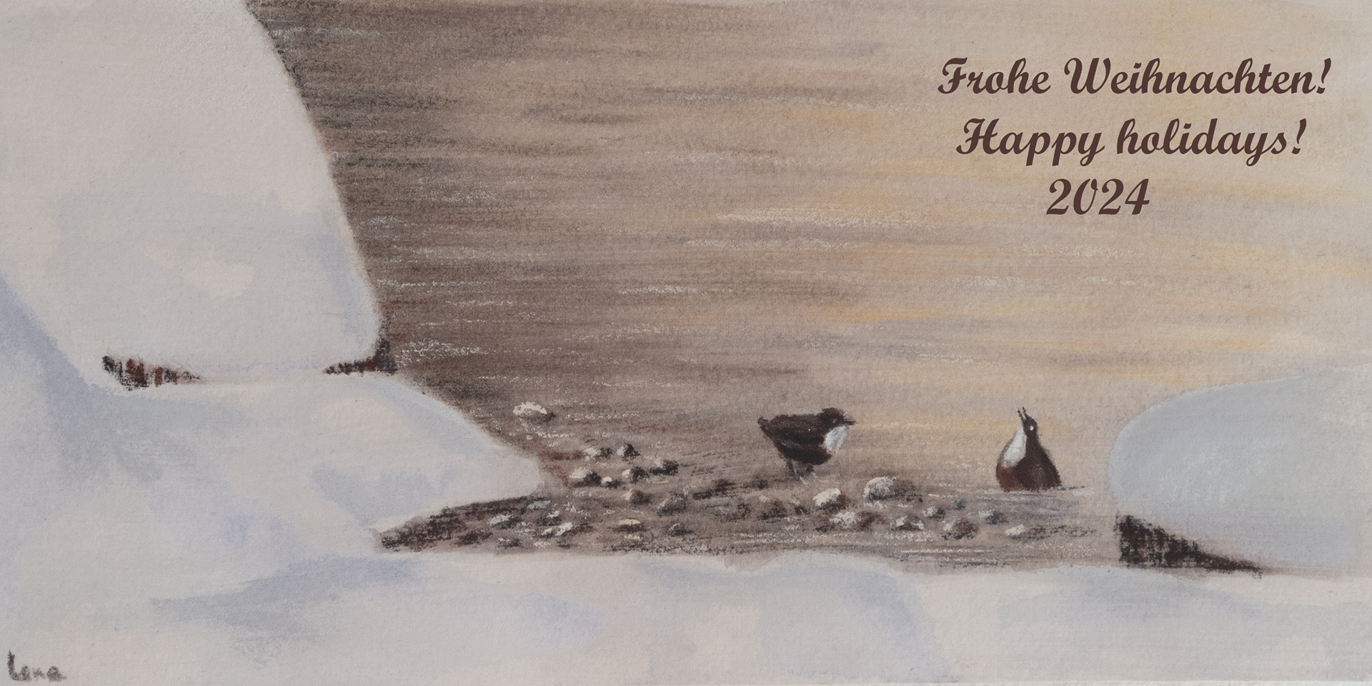 Best wishes for 2024! May the dipper happy song and accompany you through this new year