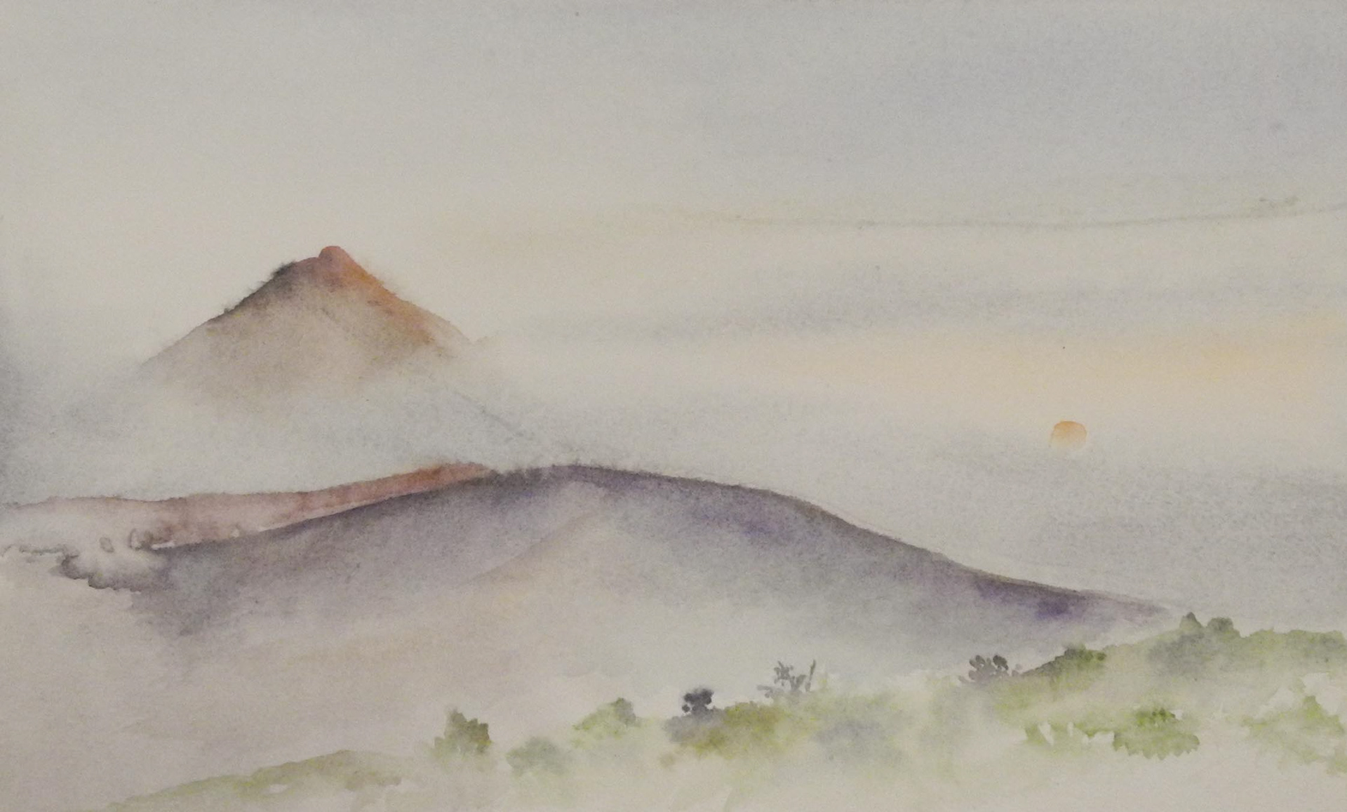 Monte Teide when the Calima obscures teh view, Tenerife
