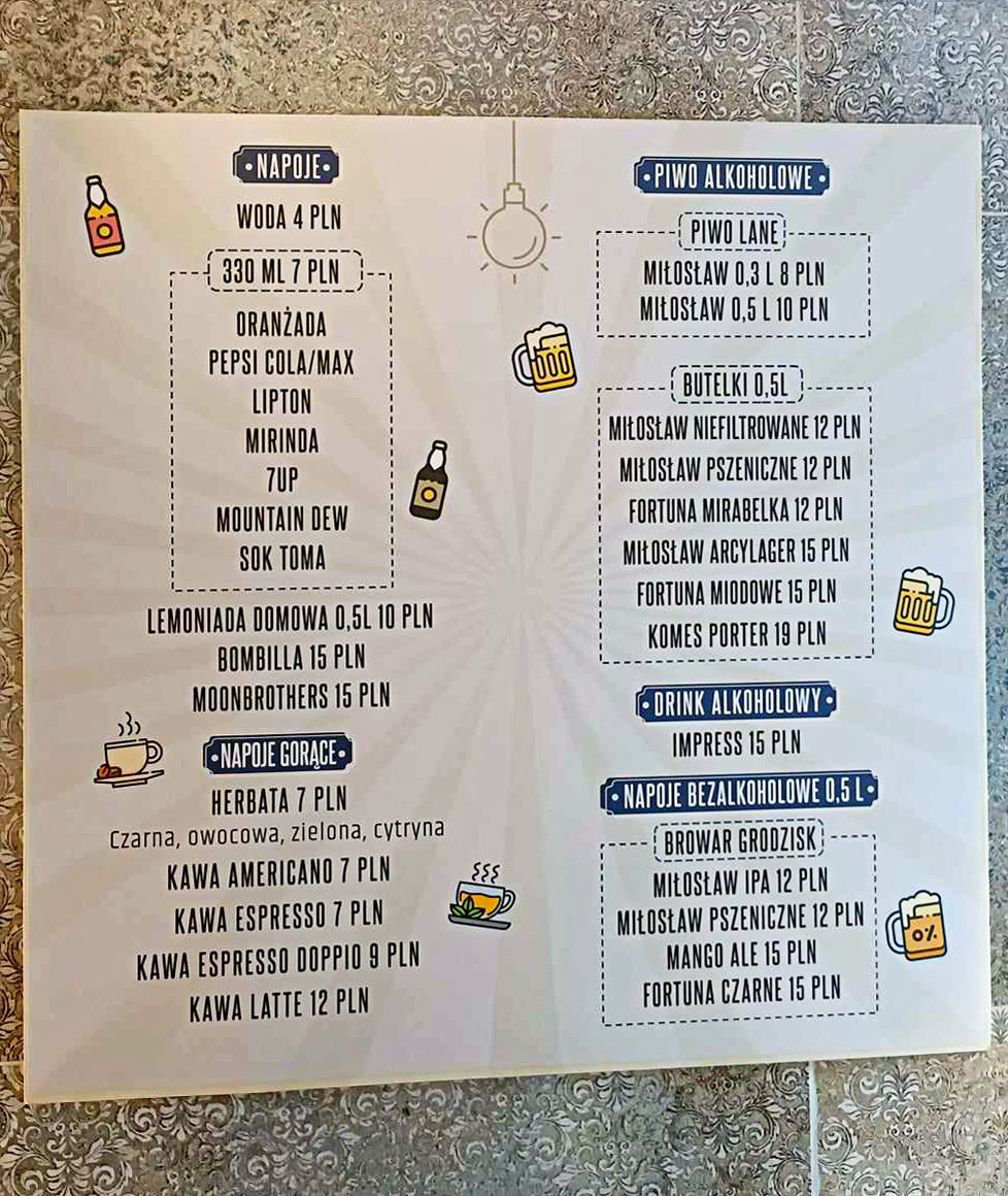 Menu w formie tablicy dla "Love Burger", restauracji specjalizującej się w burgerach rzemieślniczych