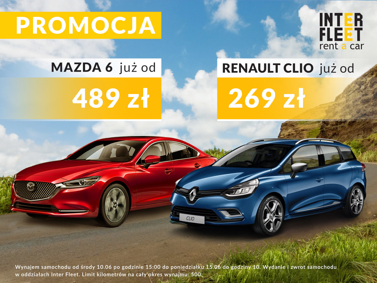 Grafika wykonana dla firmy "Inter Fleet" specjalizującej się w wynajmie samochodów