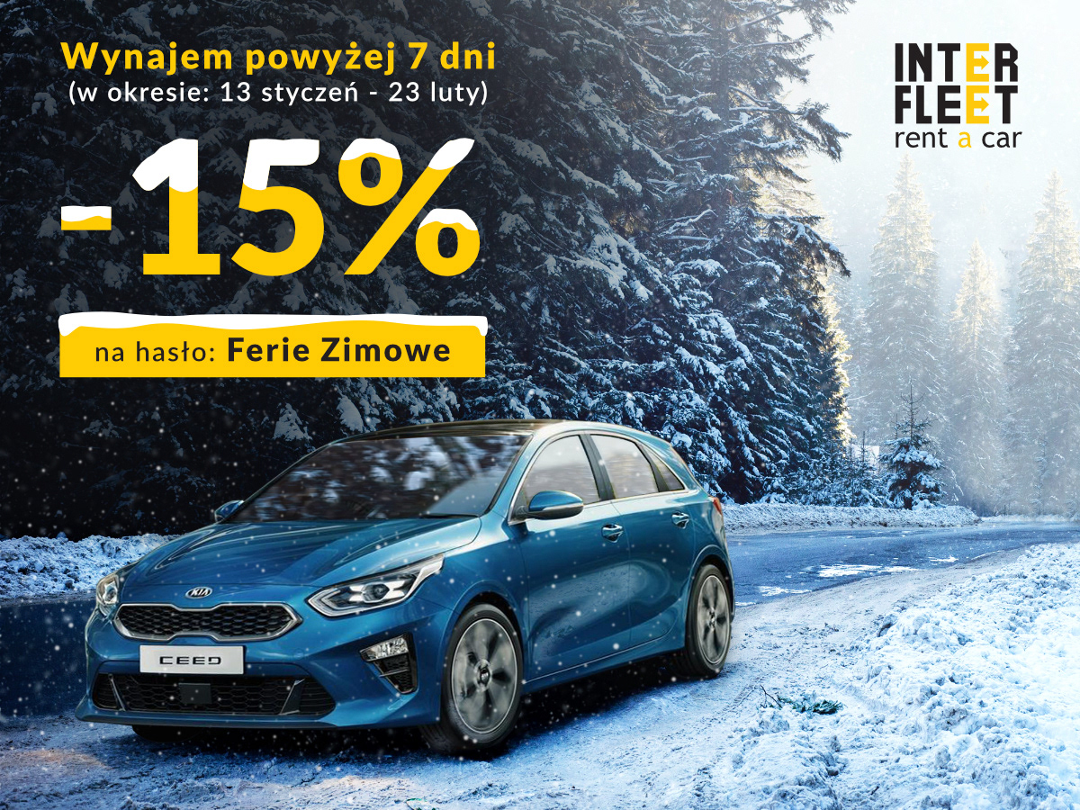 Grafika wykonana dla firmy "Inter Fleet" specjalizującej się w wynajmie samochodów