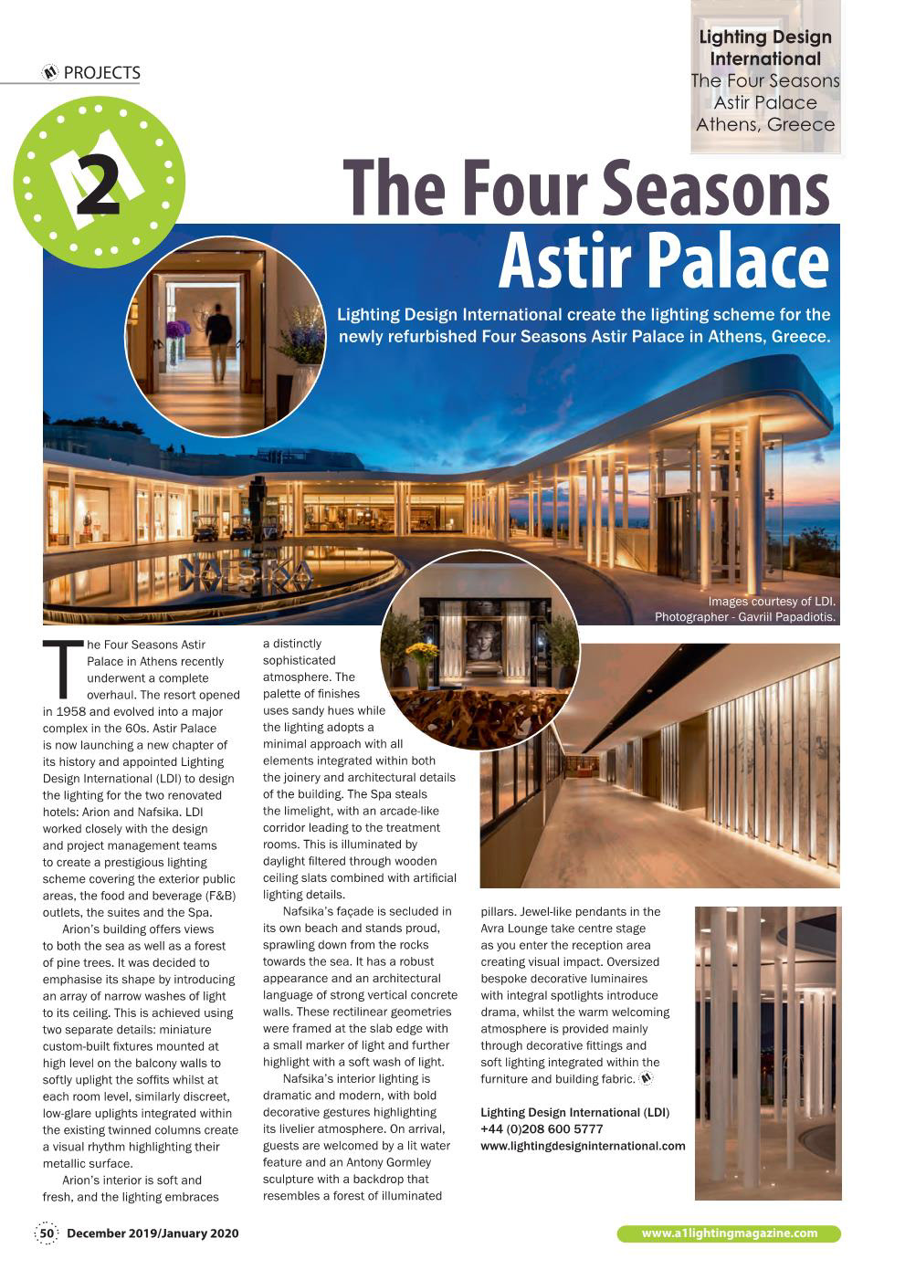 A1 Lighting Dec 2019 - Four Seasons Athens
