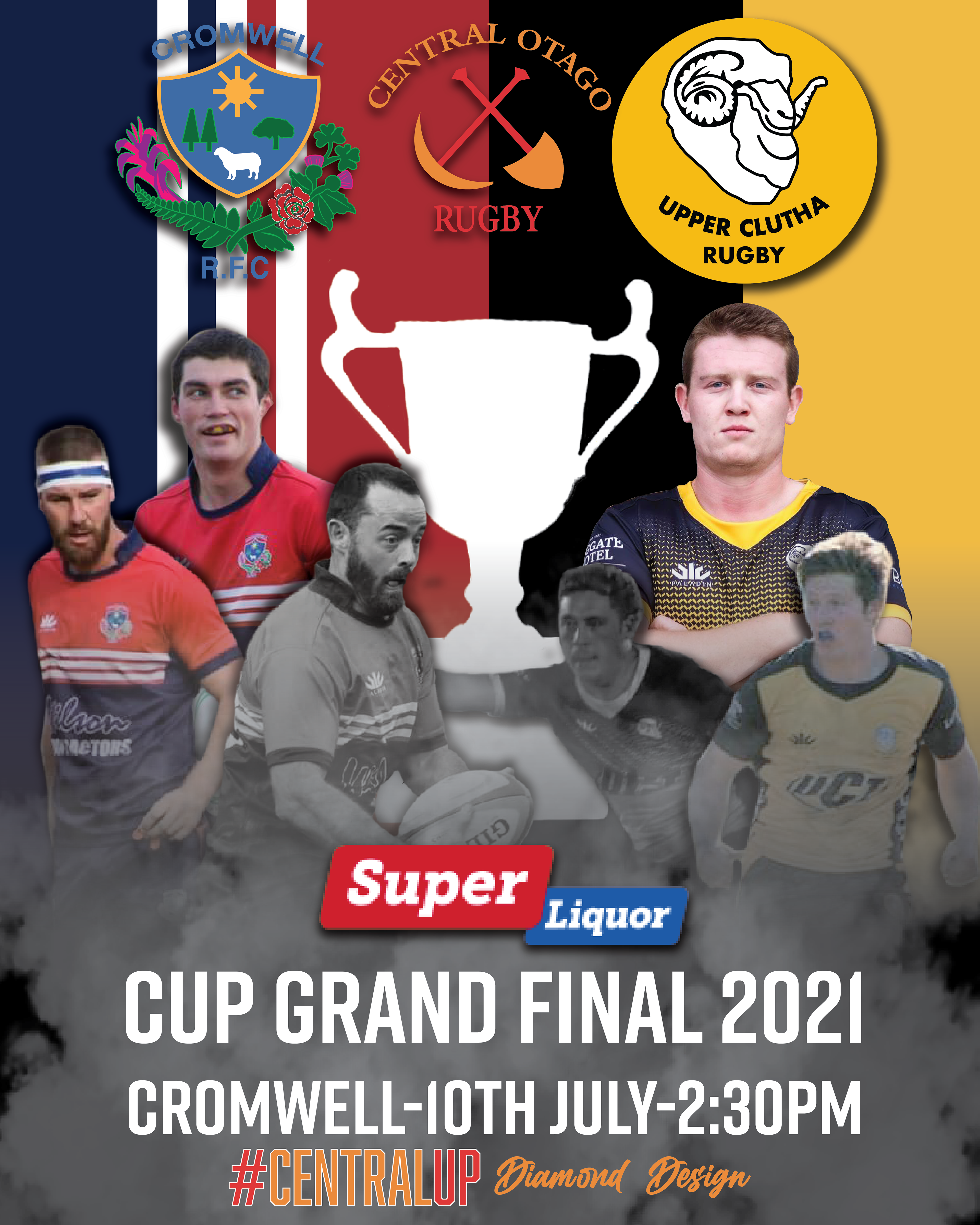 Advertising for Central Otago Rugby Finals