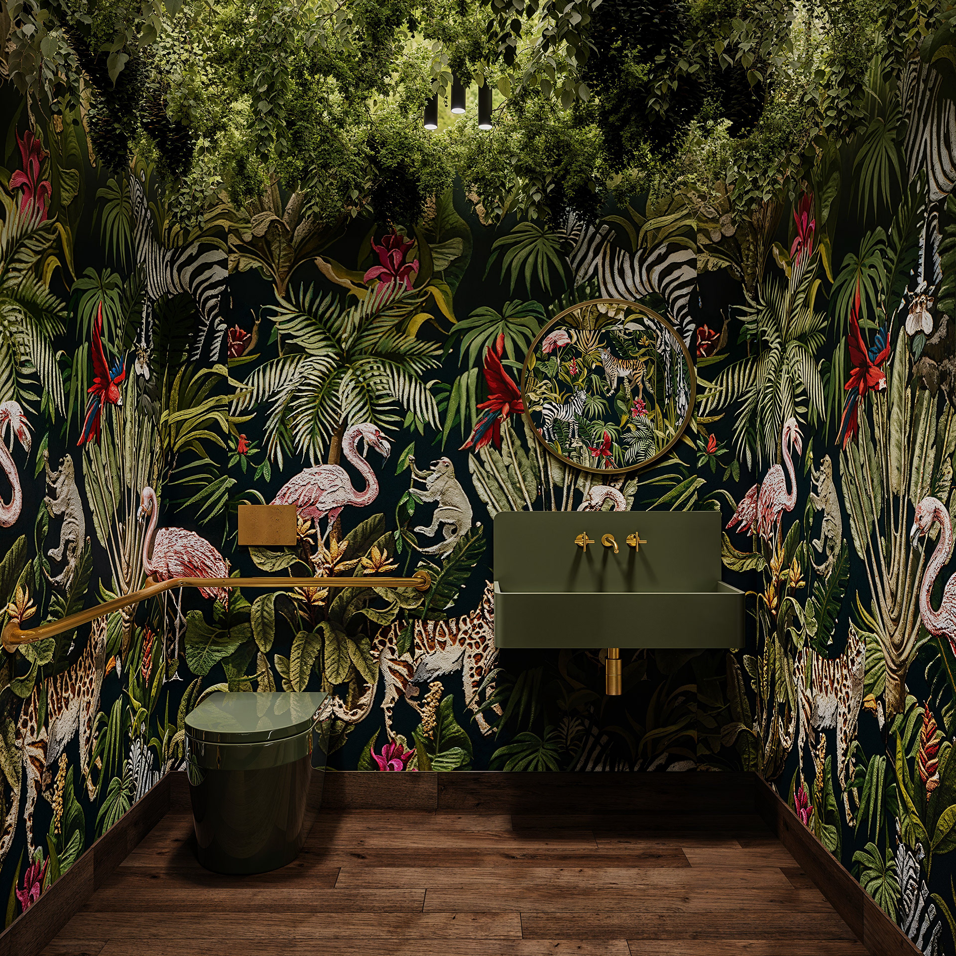 Rooftop restroom