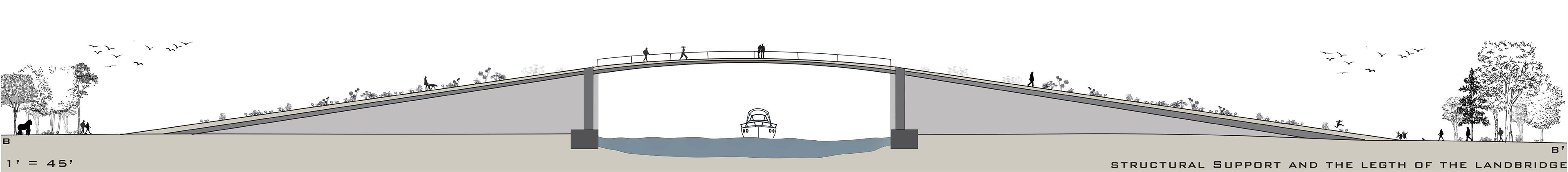 Structural Support of Landbridge