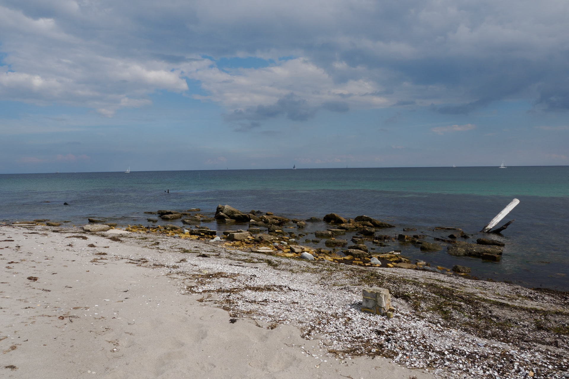 Überreste altes Lotsenhaus, zerstört 1872