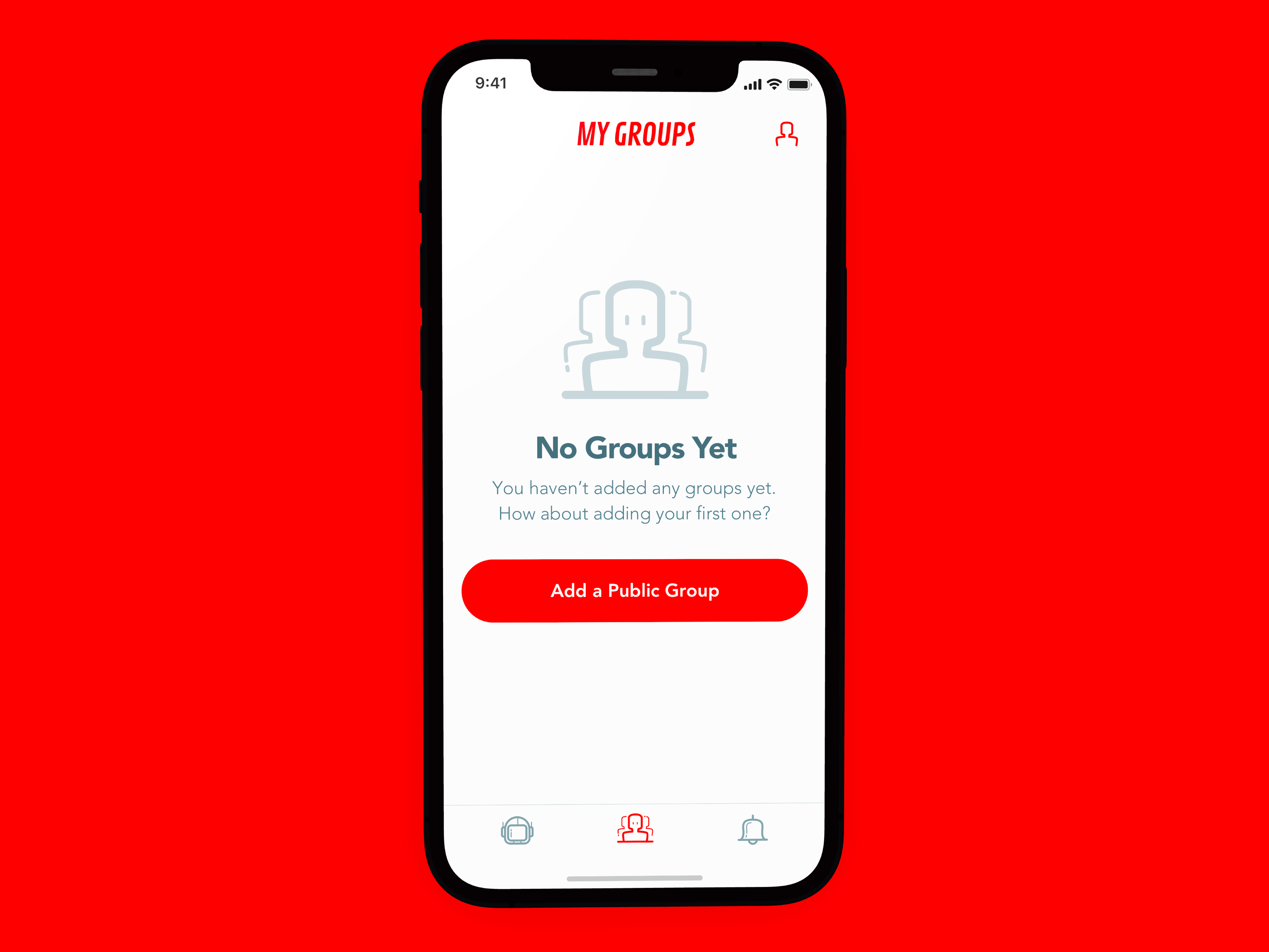 My Groups section.