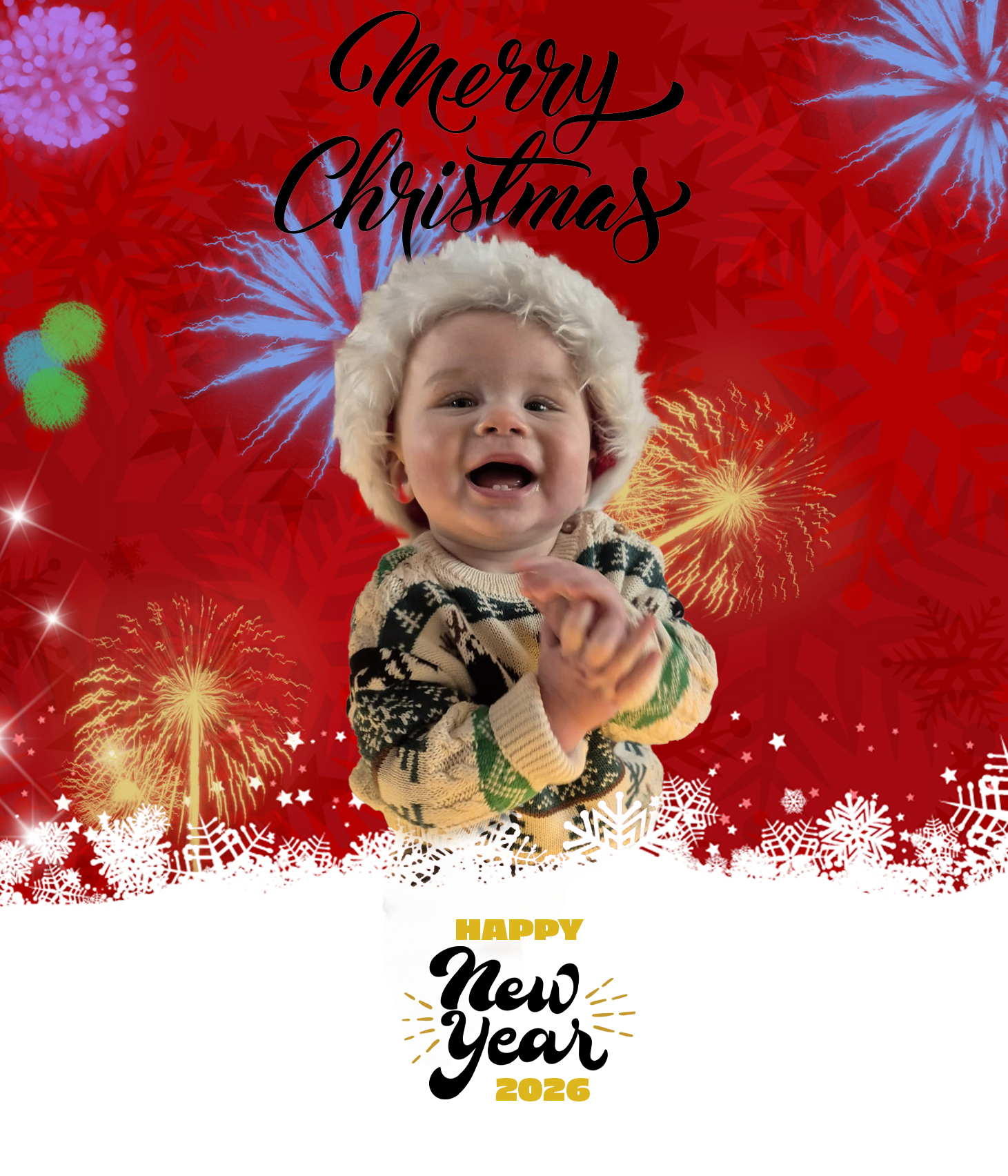 kerst kaart voor mijn zus