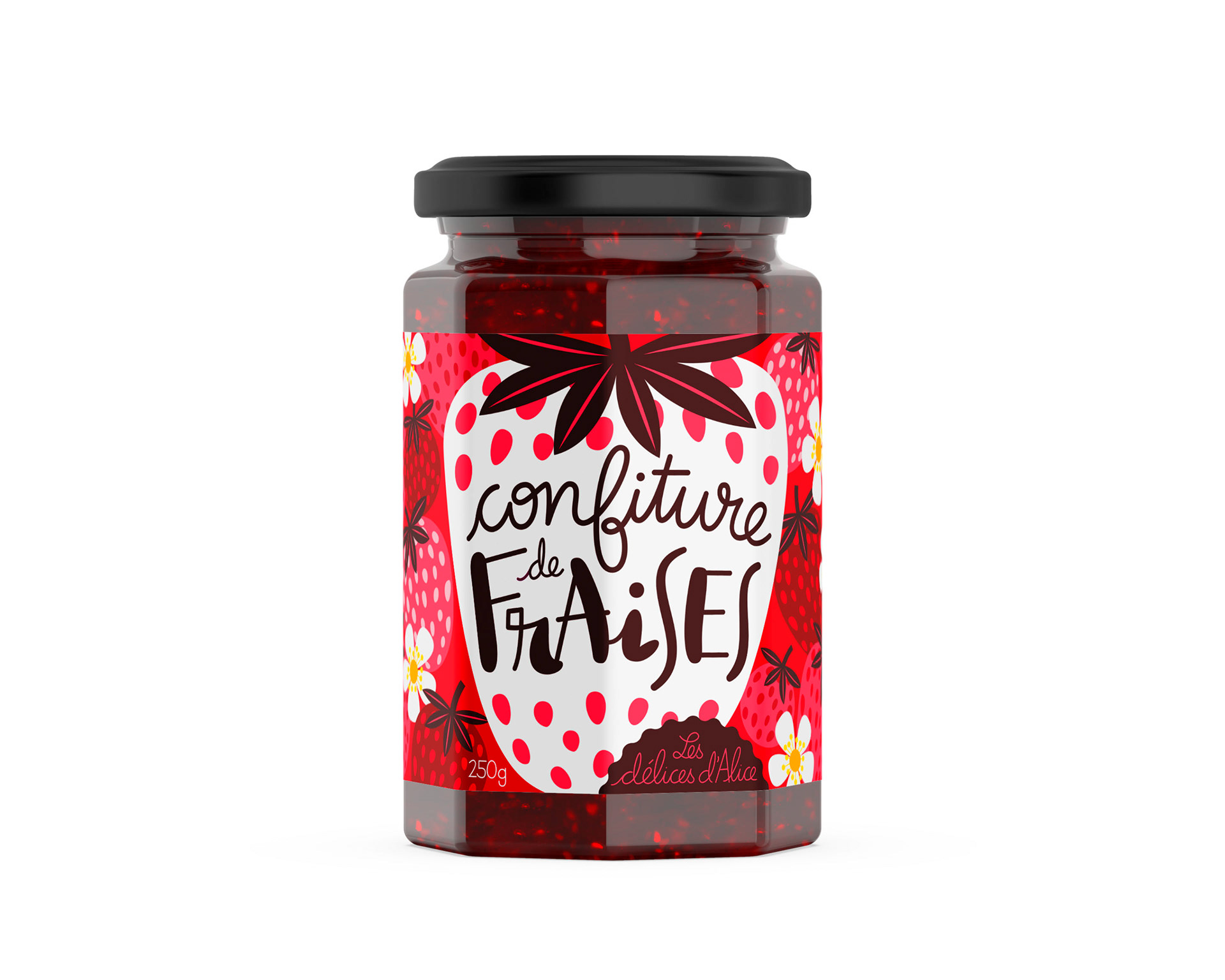 Confiture de fraises ｜Proposition graphique