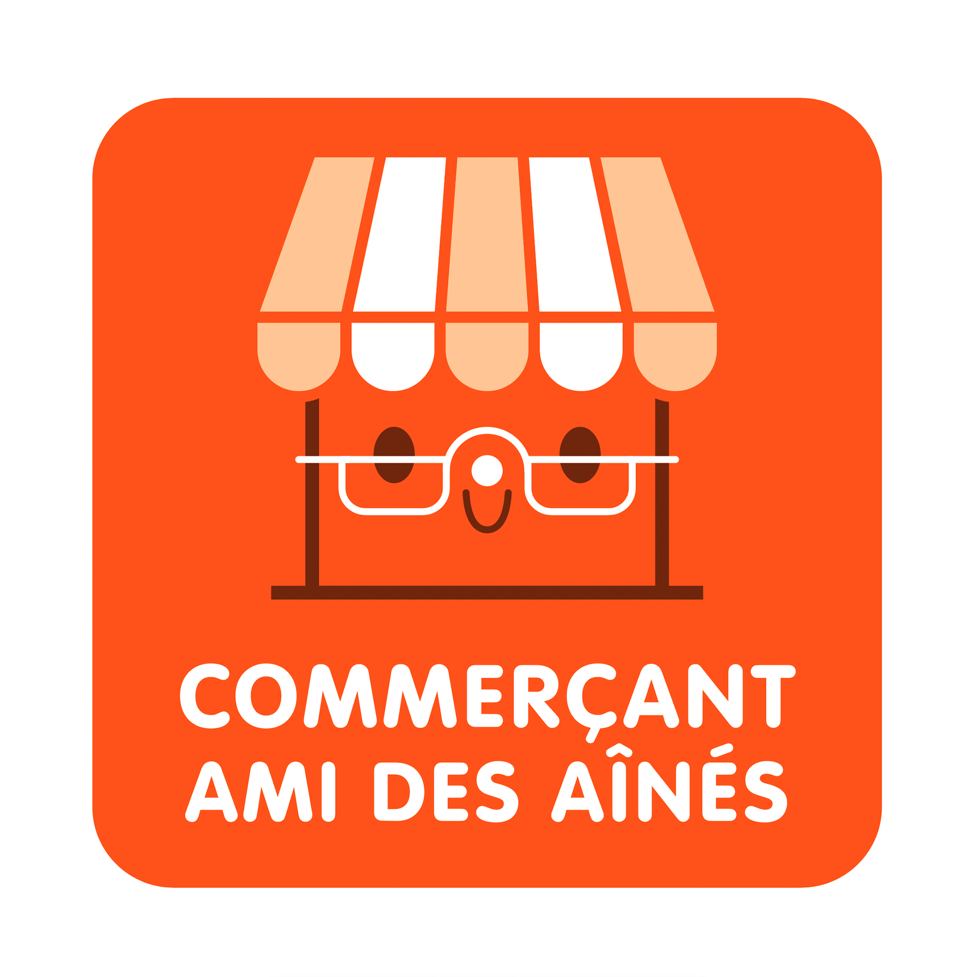 Commerçant ami des aînés｜Logo