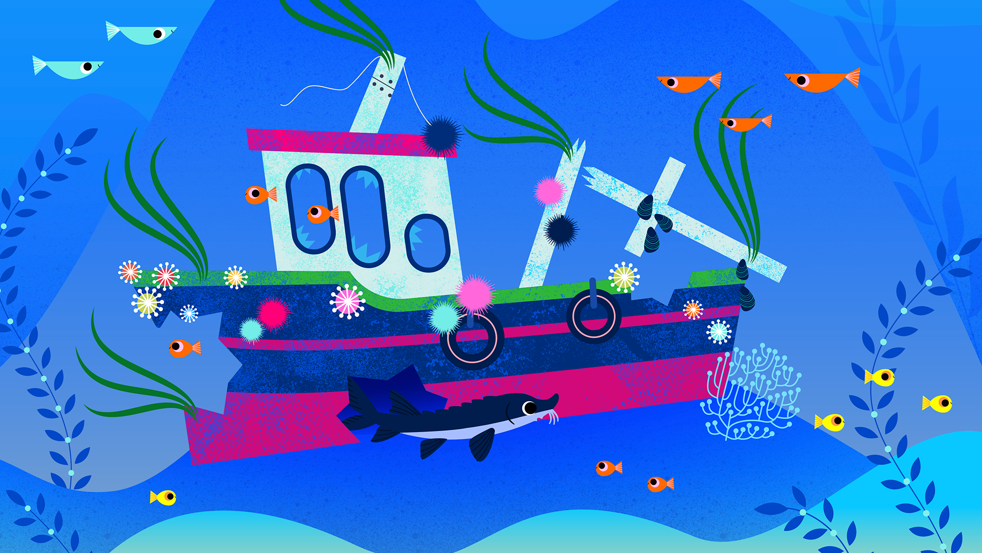  Liocha et le monstre du fleuve | 2024 | Passe-Partout | Attraction Image | Télé-Québec |  Illustration numérique | Format final : 1920 x 1080 px