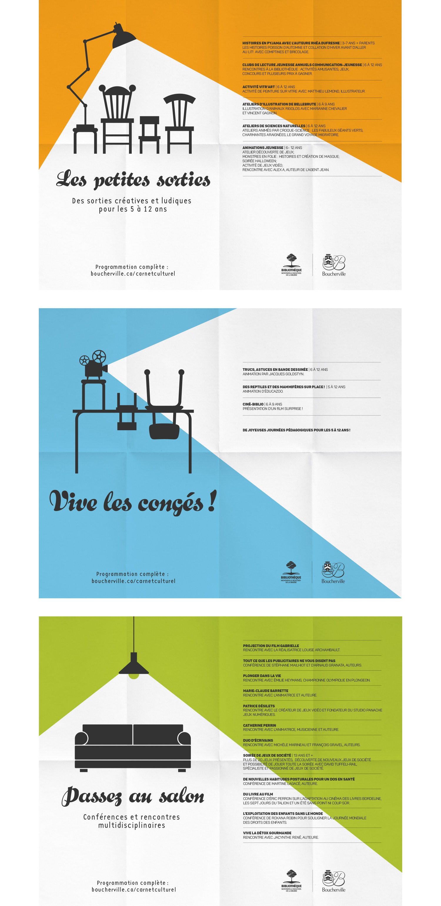 Ville de Boucherville｜Bibliothèque｜Affiches