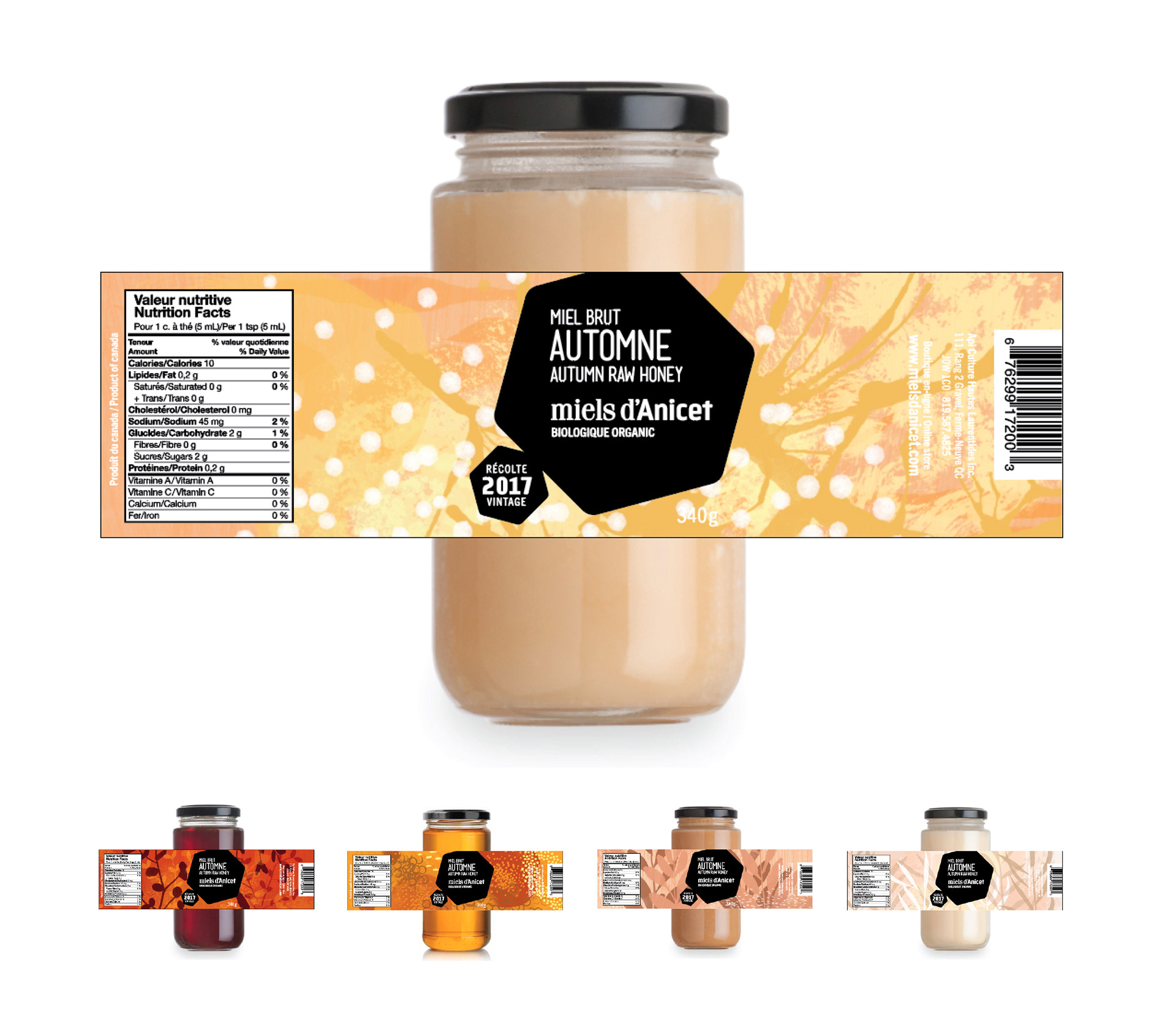 Miels d'Anicet｜Proposition visuelle｜Cyrkus Branding & Design