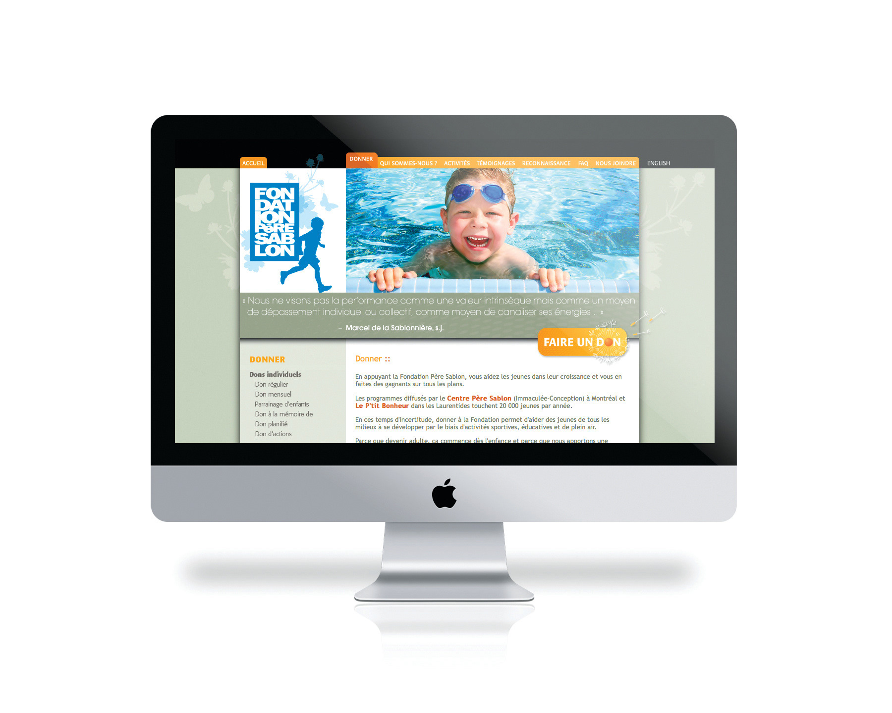 Fondation Père Sablon｜Site Internet