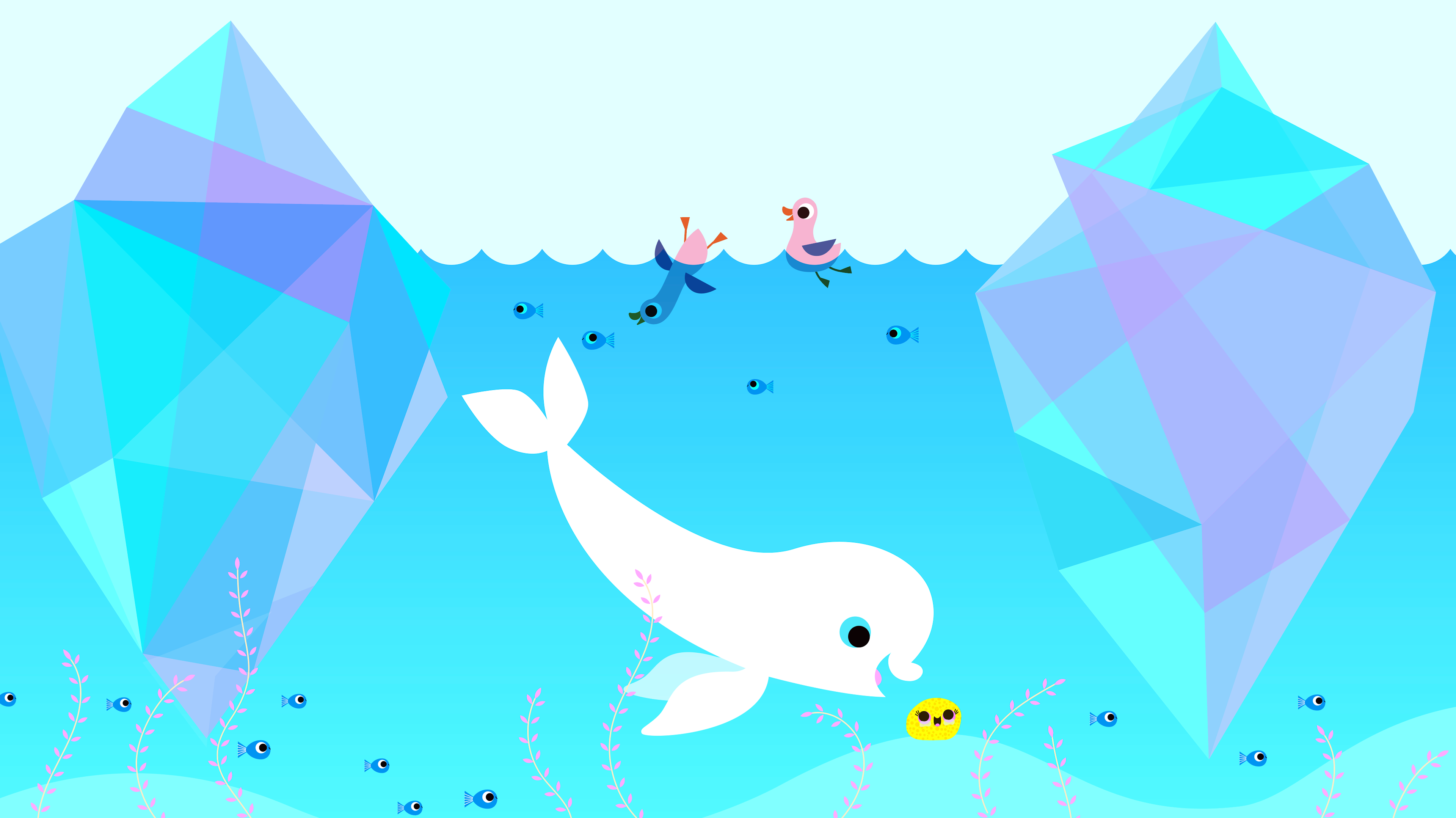  La dérive de la petite éponge | 2022 | Passe-Partout | Attraction Image | Télé-Québec |  Illustration numérique | Format final : 1920 x 1080 px