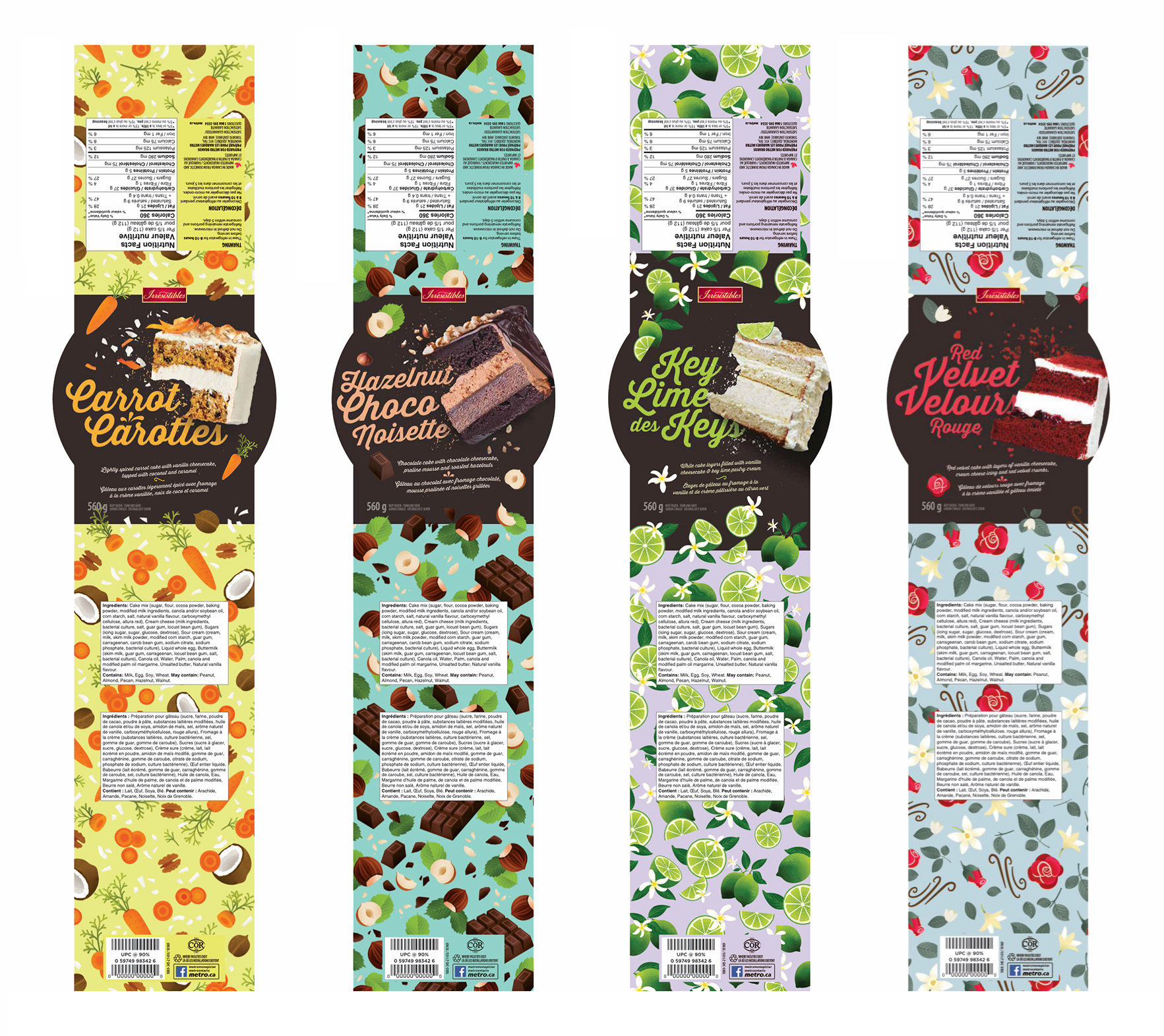 Metro｜Irrésistibles｜Gâteaux surgelés｜Pigeon Brands