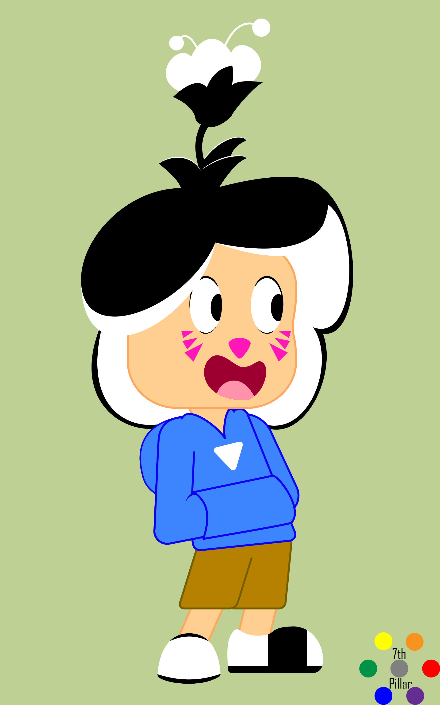 An illustration of an OC for a fan of the Hasbro IP known as Hanazuki.