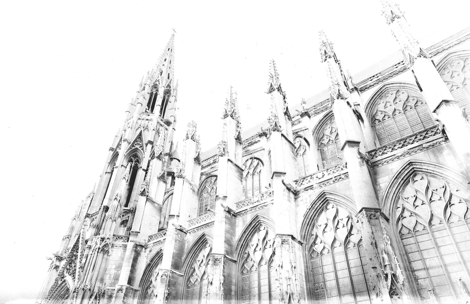 Rouen, Abbatiale St Ouen, HighKey