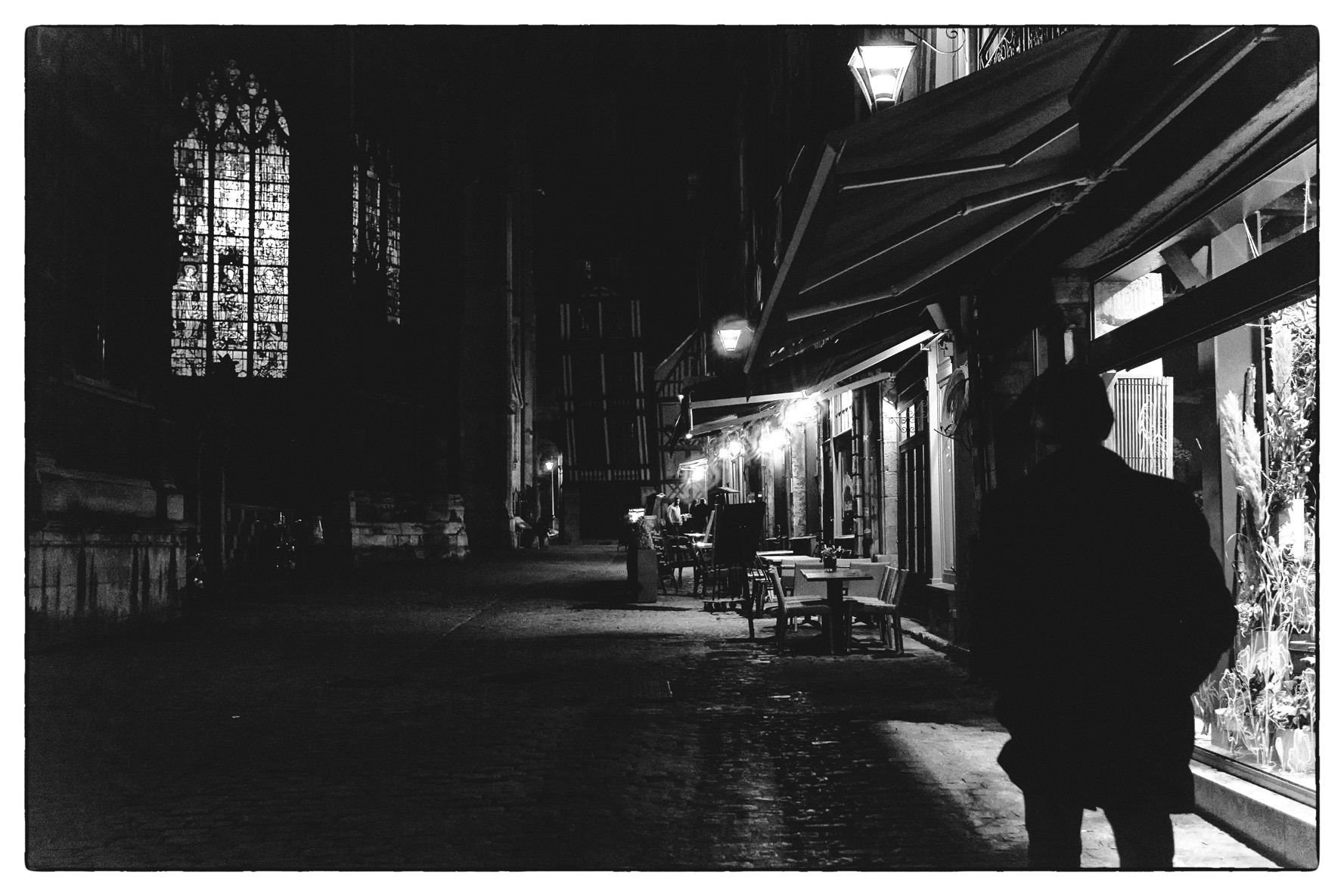 Rouen, soiréee d'hiver