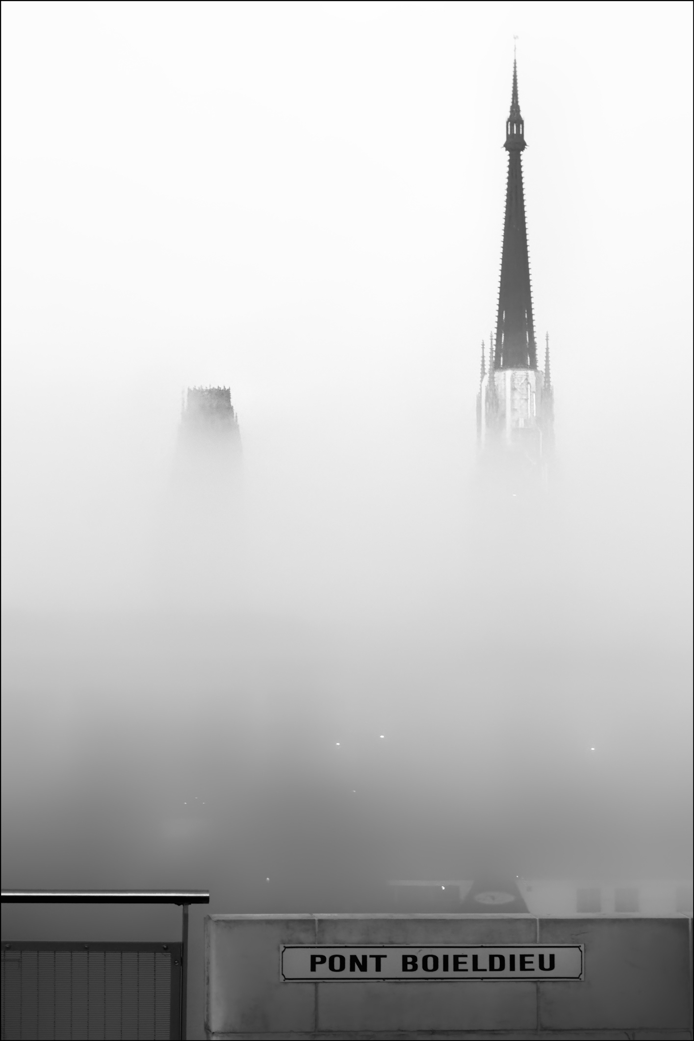 Rouen, Brouillard