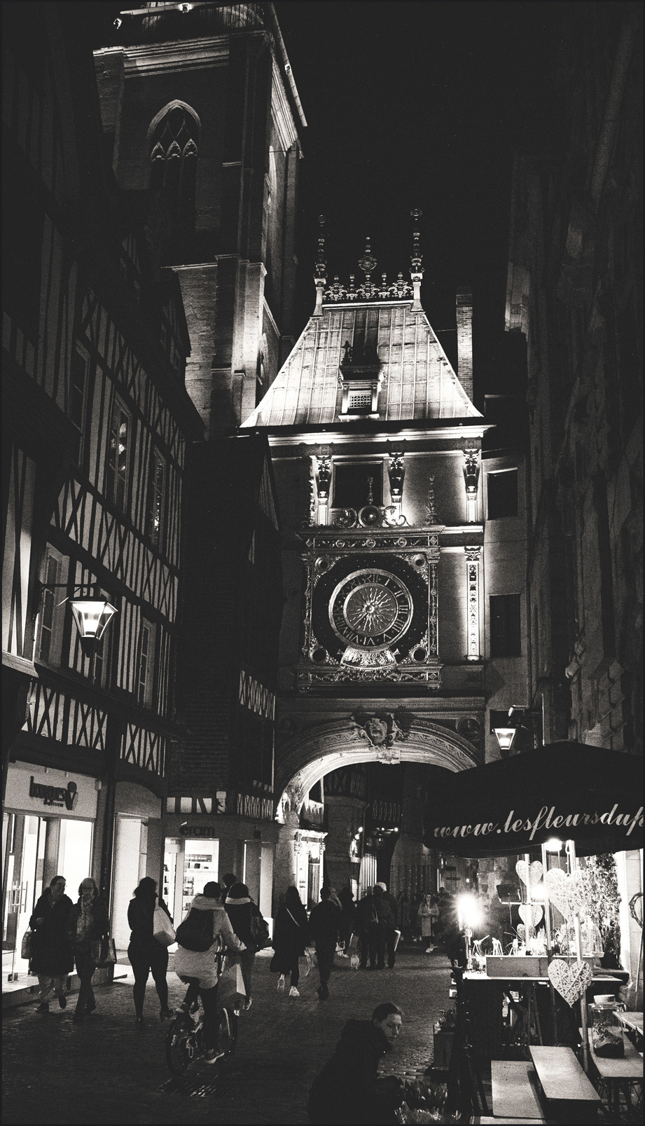 Rouen, Photo de Nuit, Gros Horloge