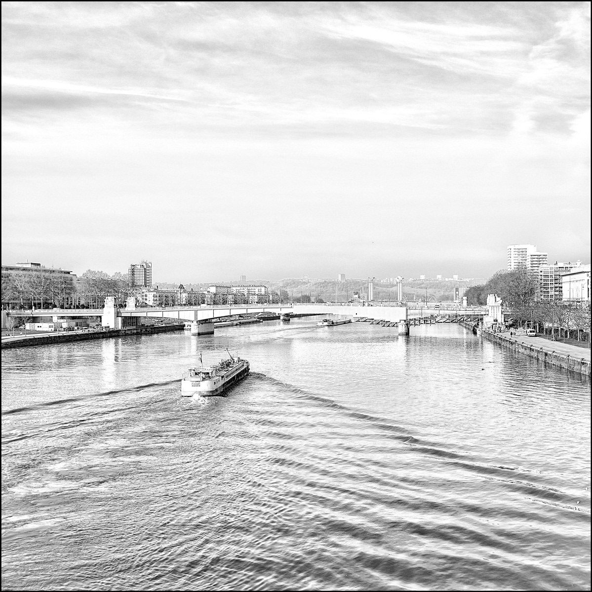Rouen, Péniche