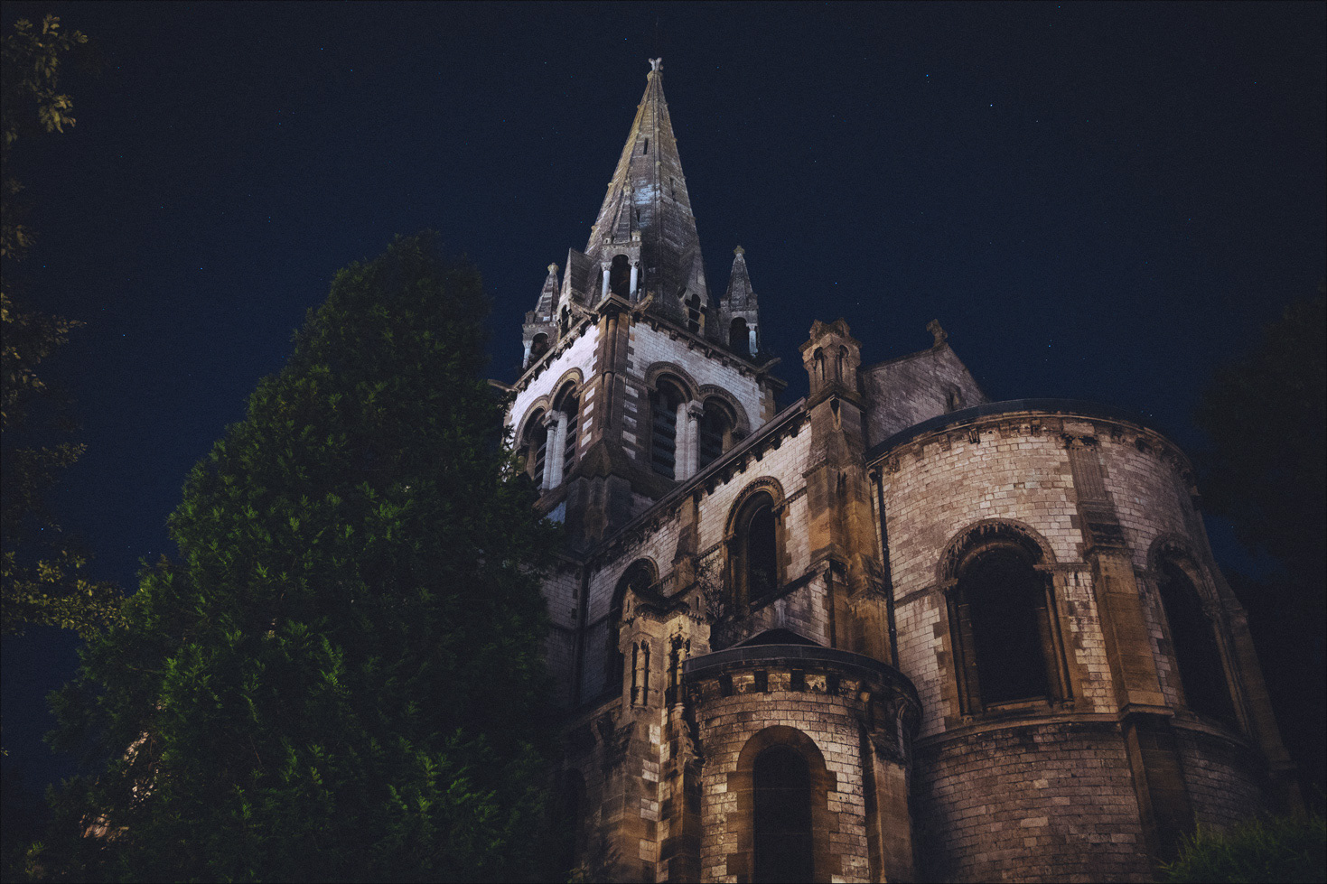 Rouen, Eglise St Hilaire, la Nuit