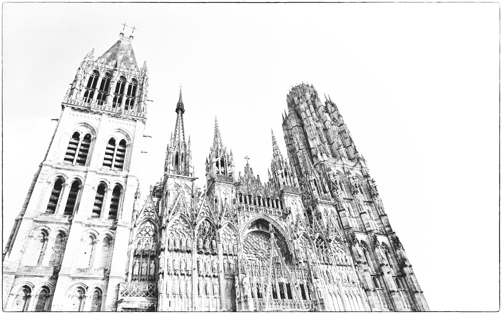 Rouen, Cathédrale, HighKey