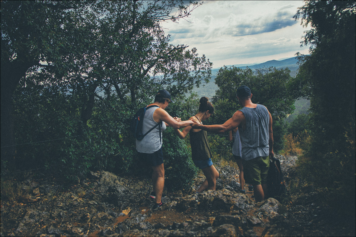 Pic St Loup, Rando sous l'Orage